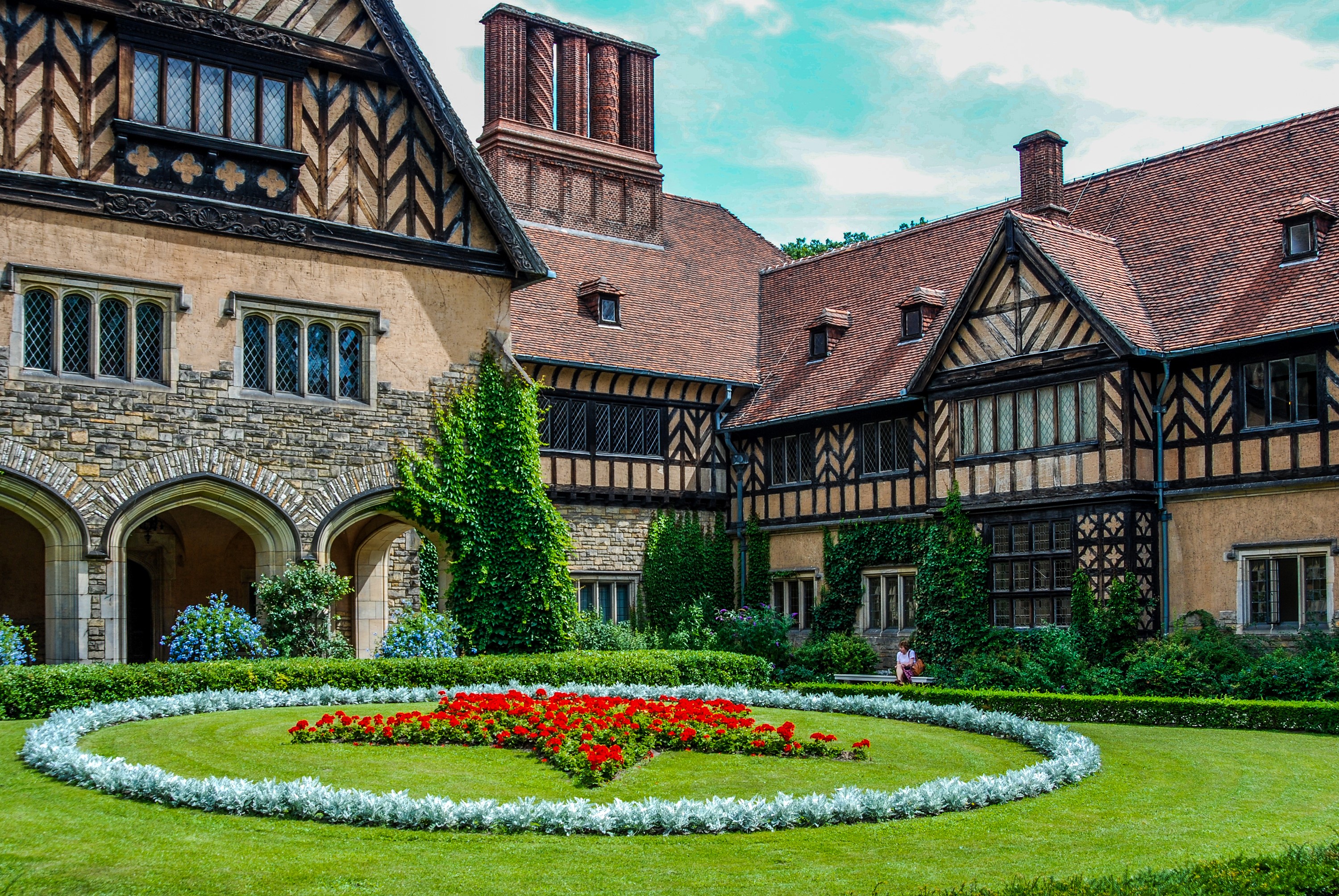 Cecilienhof Palace in Potsdam, Germany HD Wallpaper
