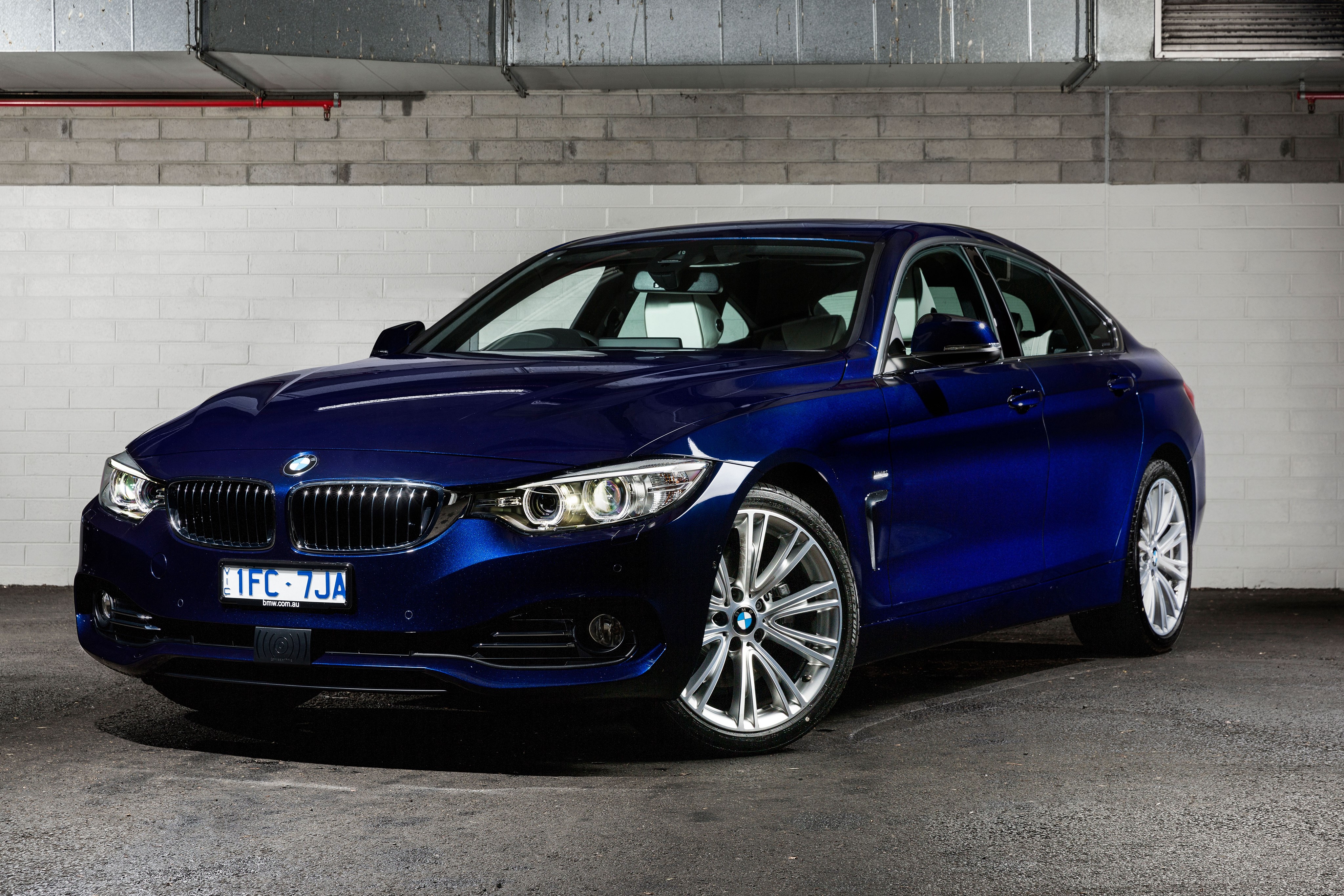 Blue BMW 4-Series F36 Gran Coupe HD Wallpaper