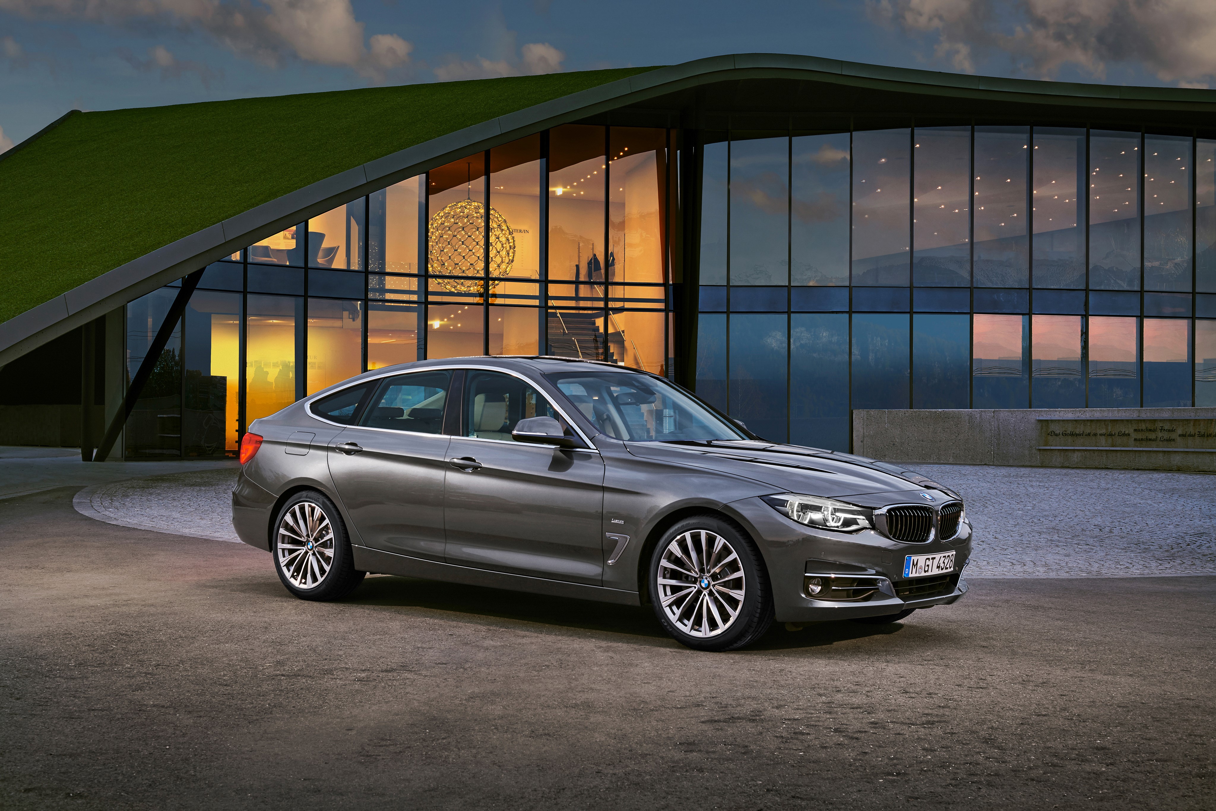 Grey BMW 330i Gran Turismo Luxury Line HD Wallpaper