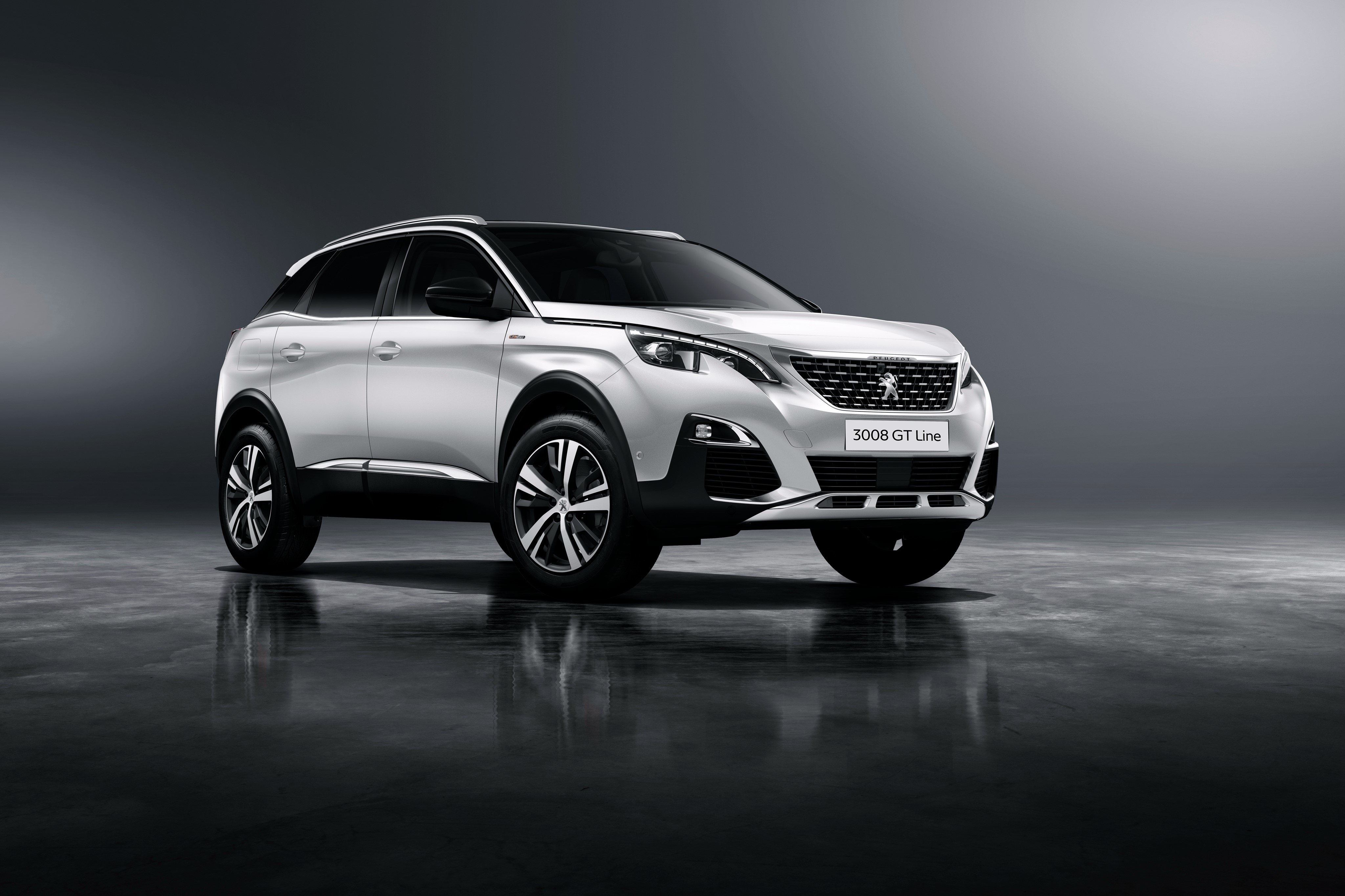 White Peugeot 3008 GT Line HD Wallpaper