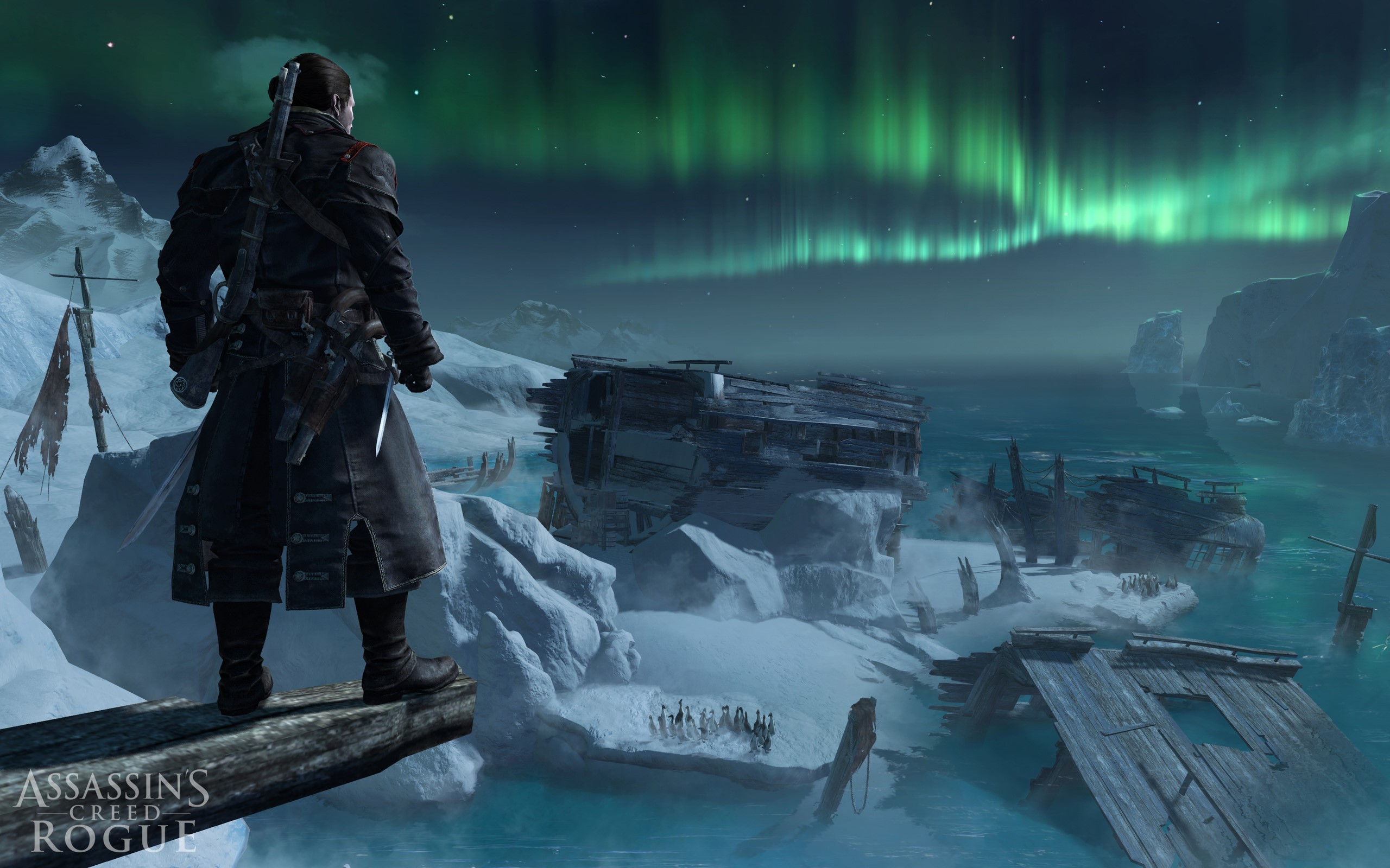 Shay Patrick Cormac from Assassin's Creed Rogue in the Arctic HD Wallpaper