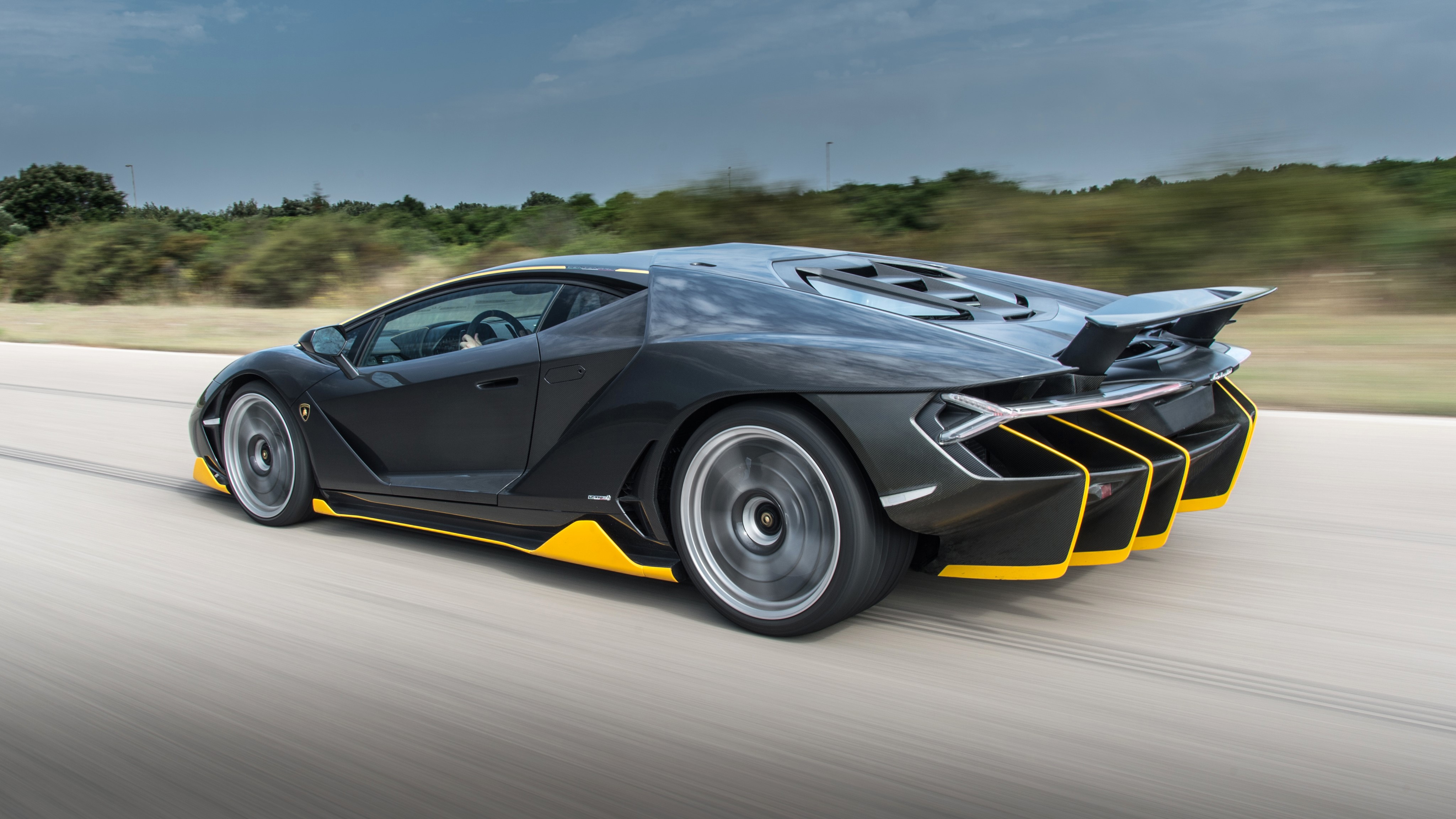 Lamborghini Centenario Coupe in motion HD Wallpaper