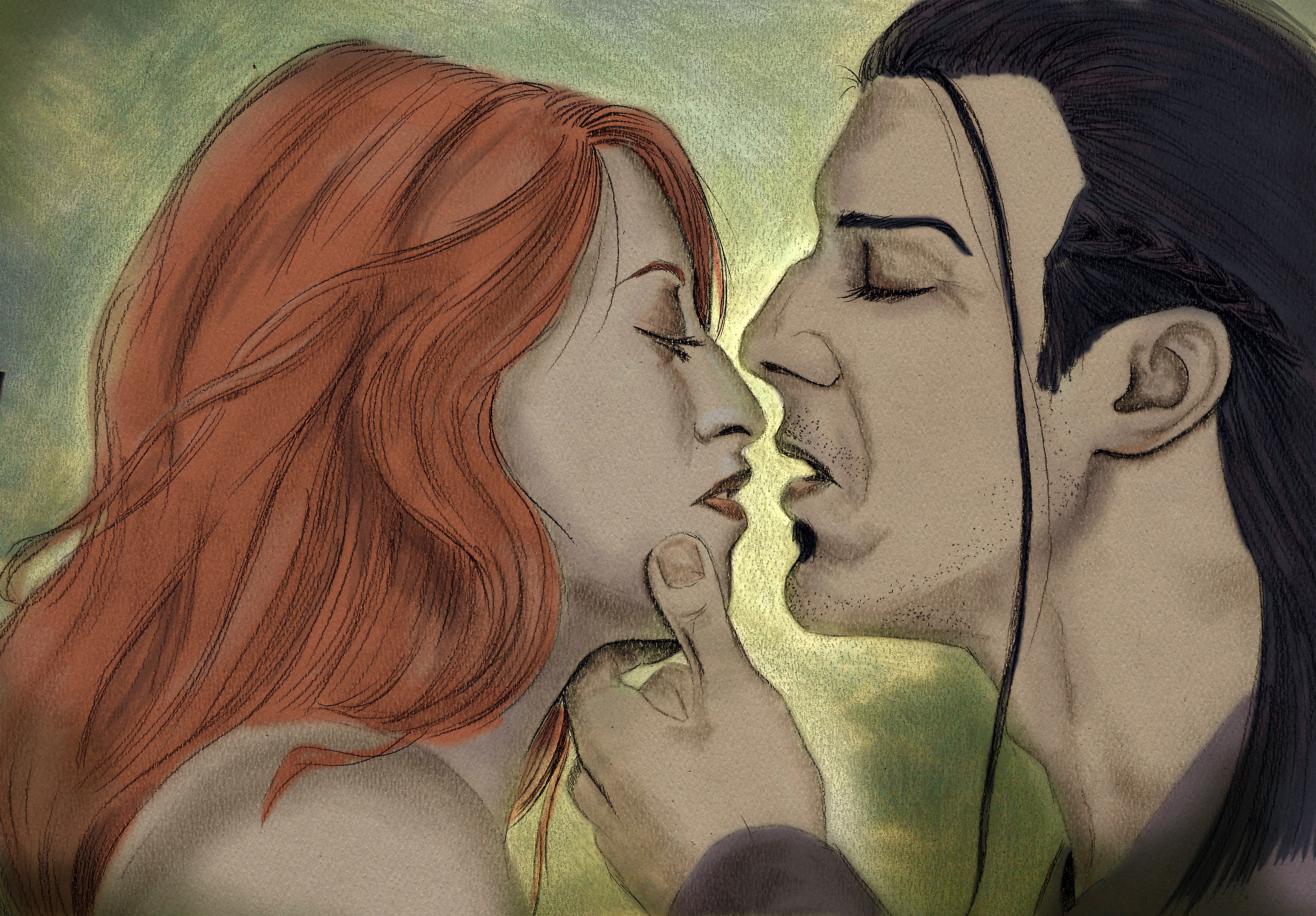 Kya Amell and Nathaniel Howe from Dragon Age HD Wallpaper
