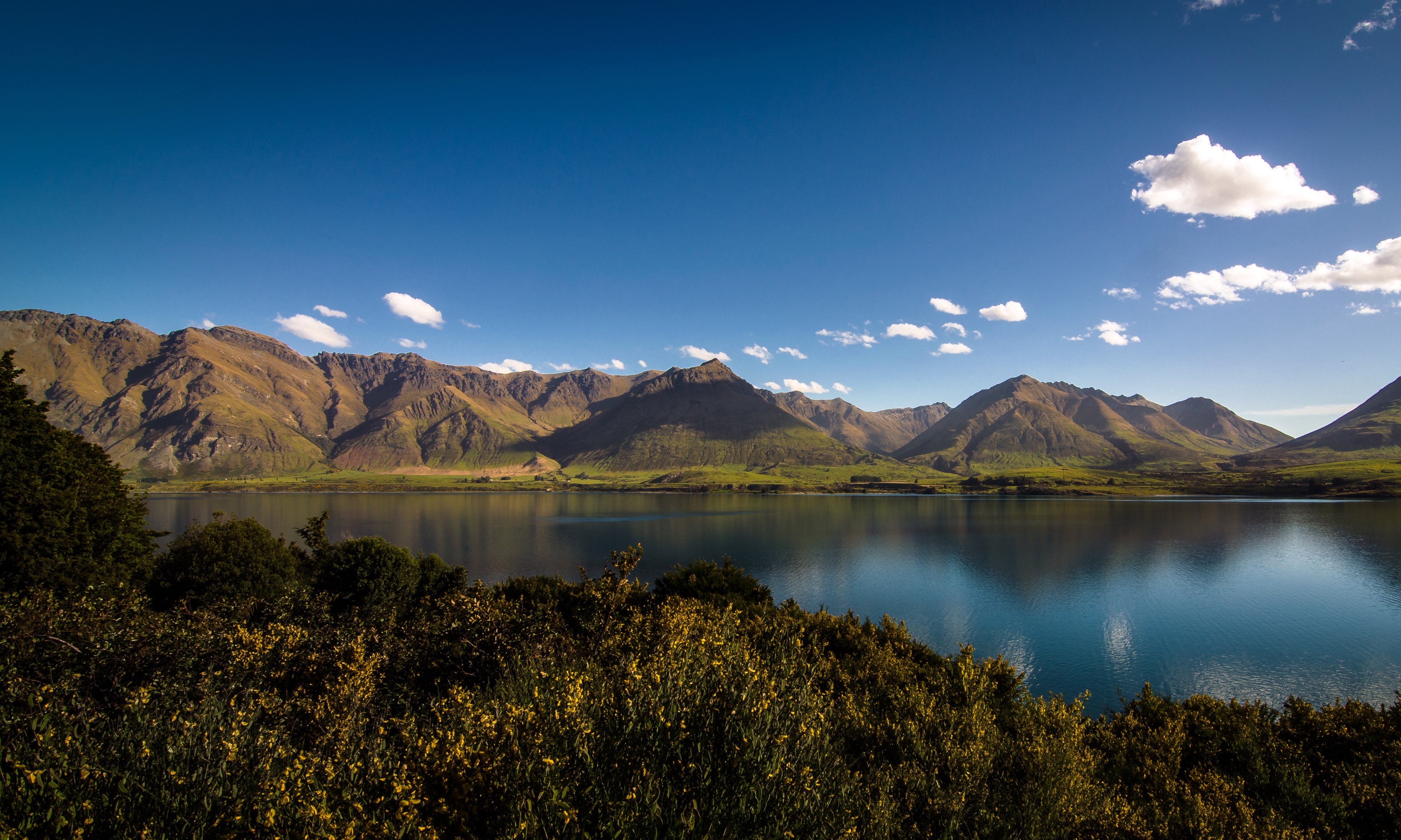 4K Mount Nicholas Otago New Zealand Lake Mountains Sky HD Wallpaper