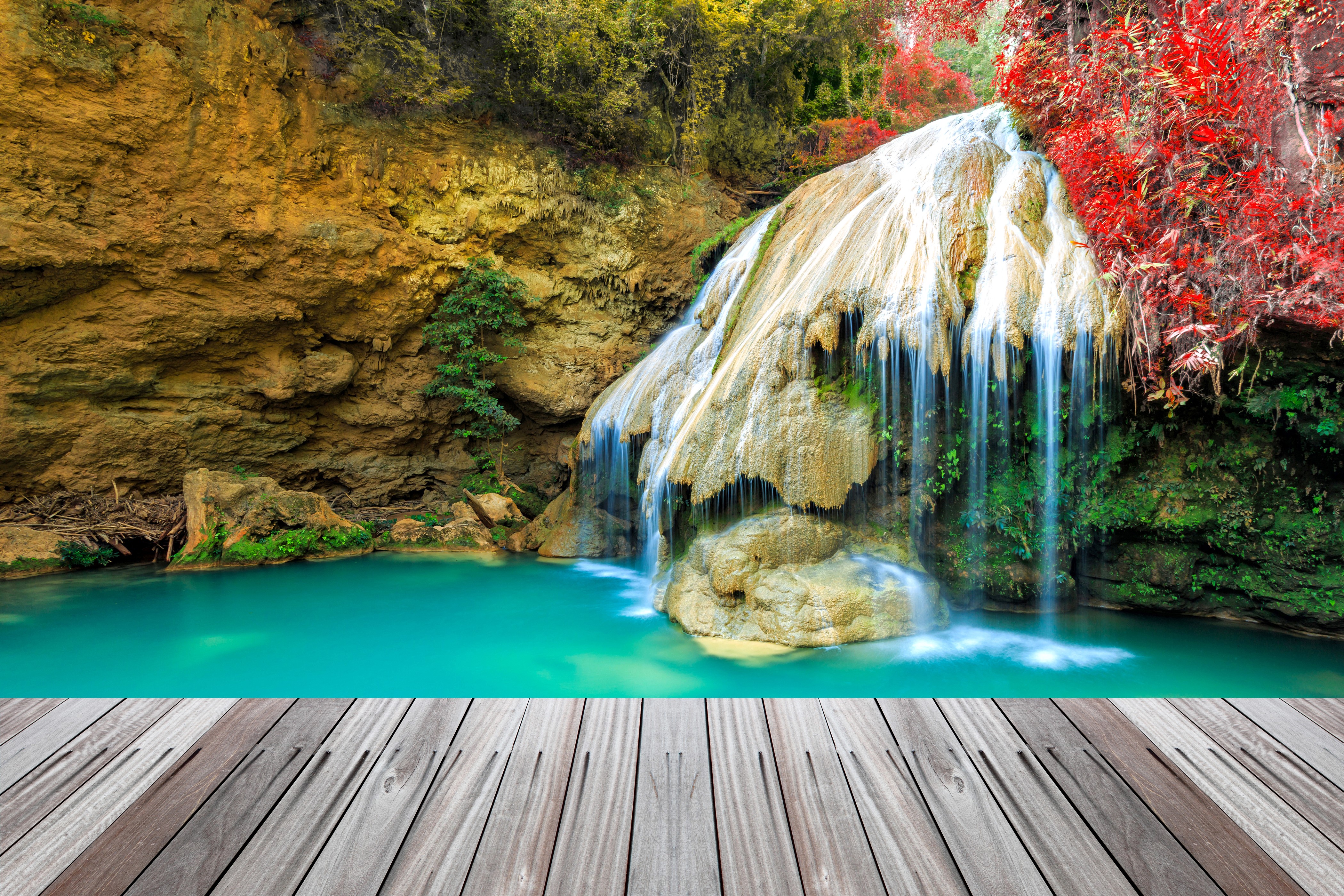 4K Thailand Waterfalls HD Wallpaper