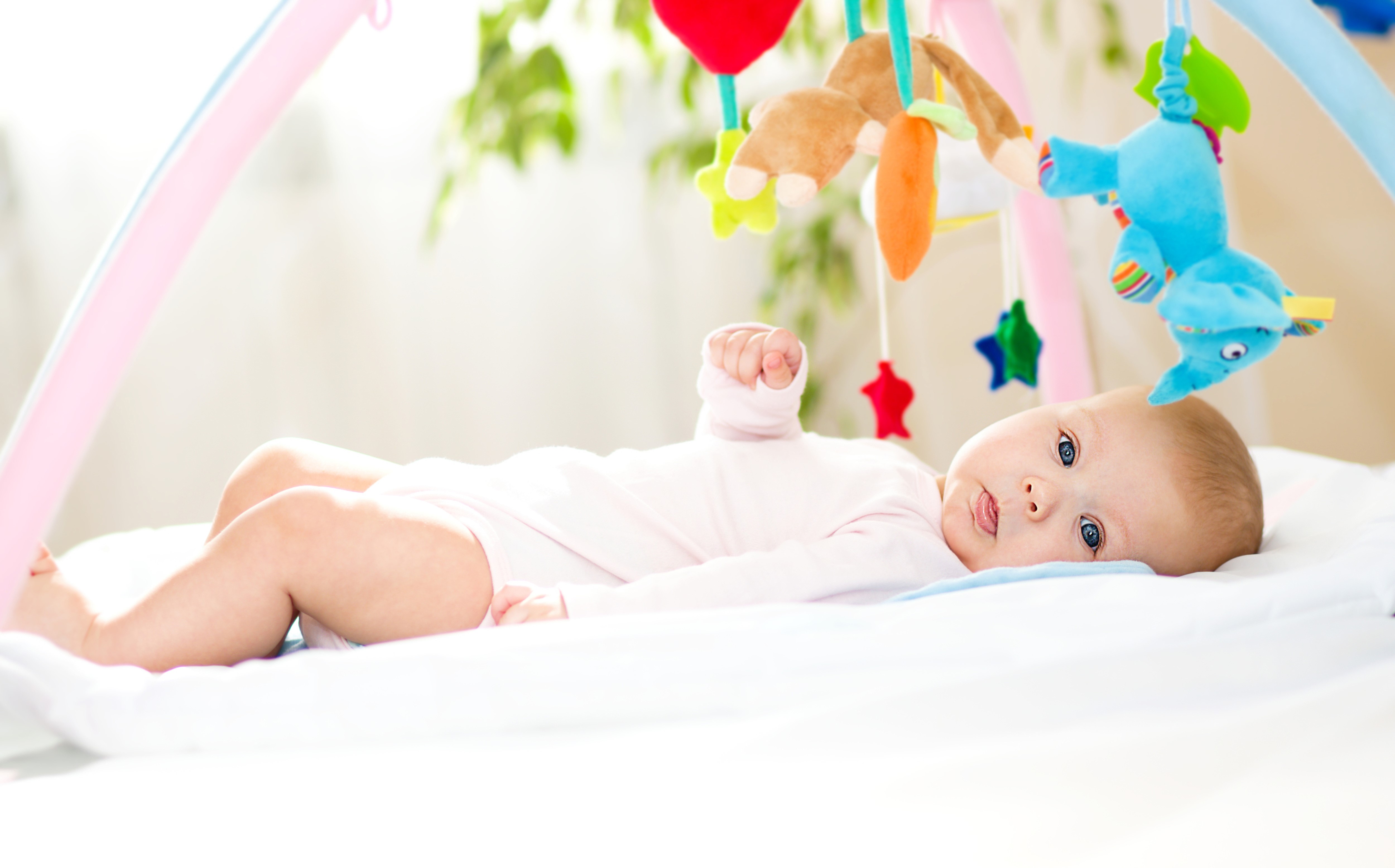 Baby Playing with Toys HD Wallpaper