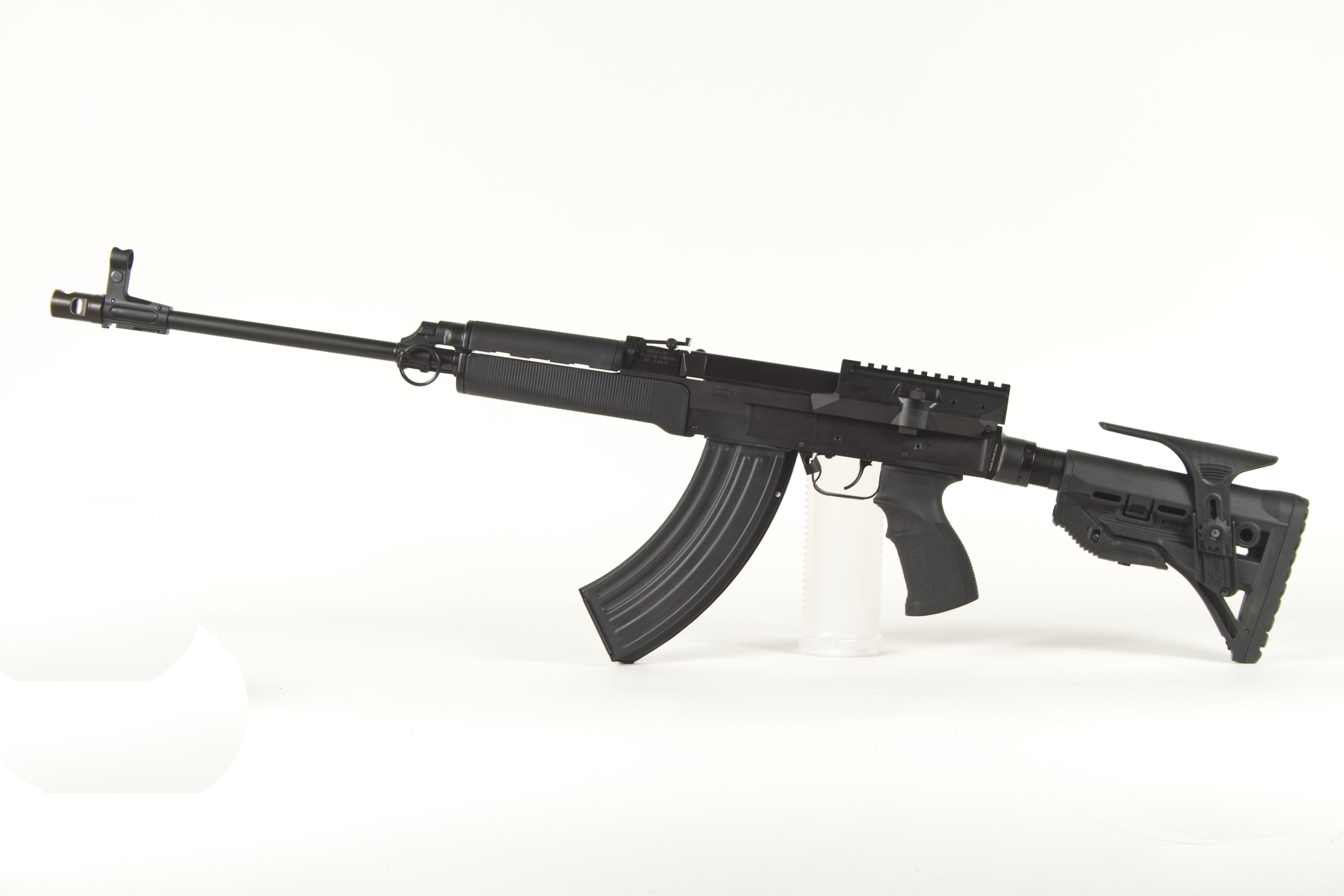 Vz. 58 assault rifle on white background HD Wallpaper
