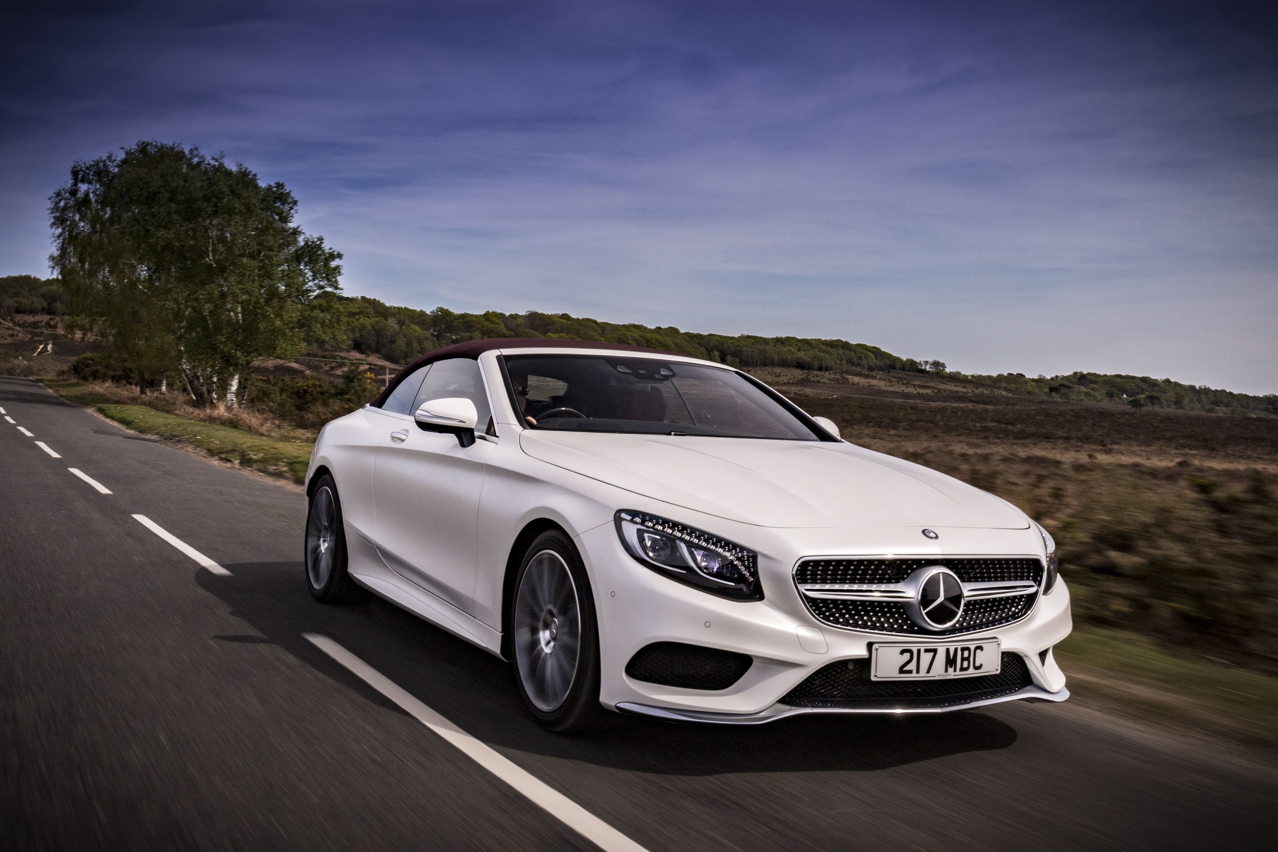4K Mercedes-Benz S 500 Cabriolet AMG line HD Wallpaper