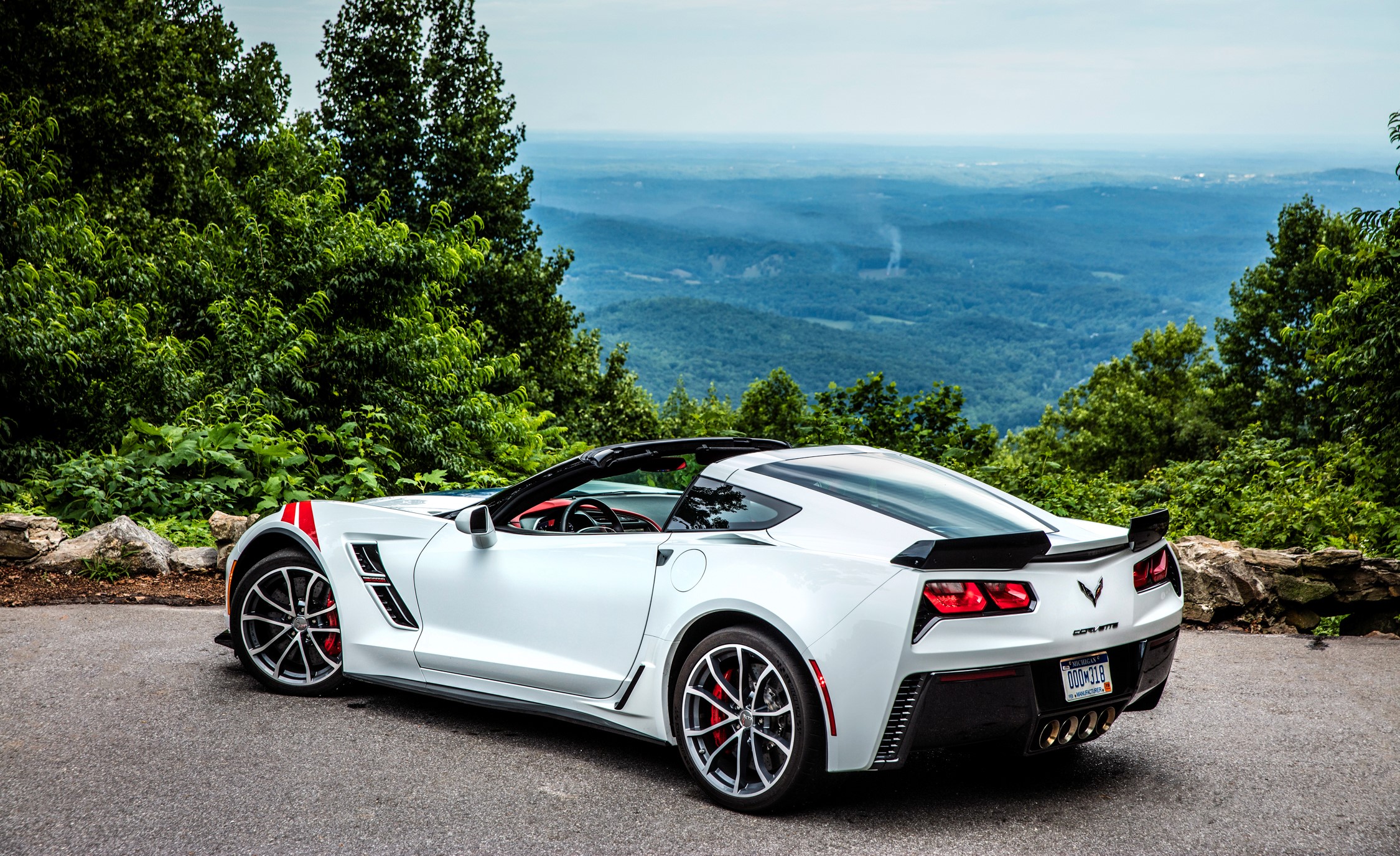White 2017 Chevrolet Corvette Grand Sport Cabriolet HD Wallpaper