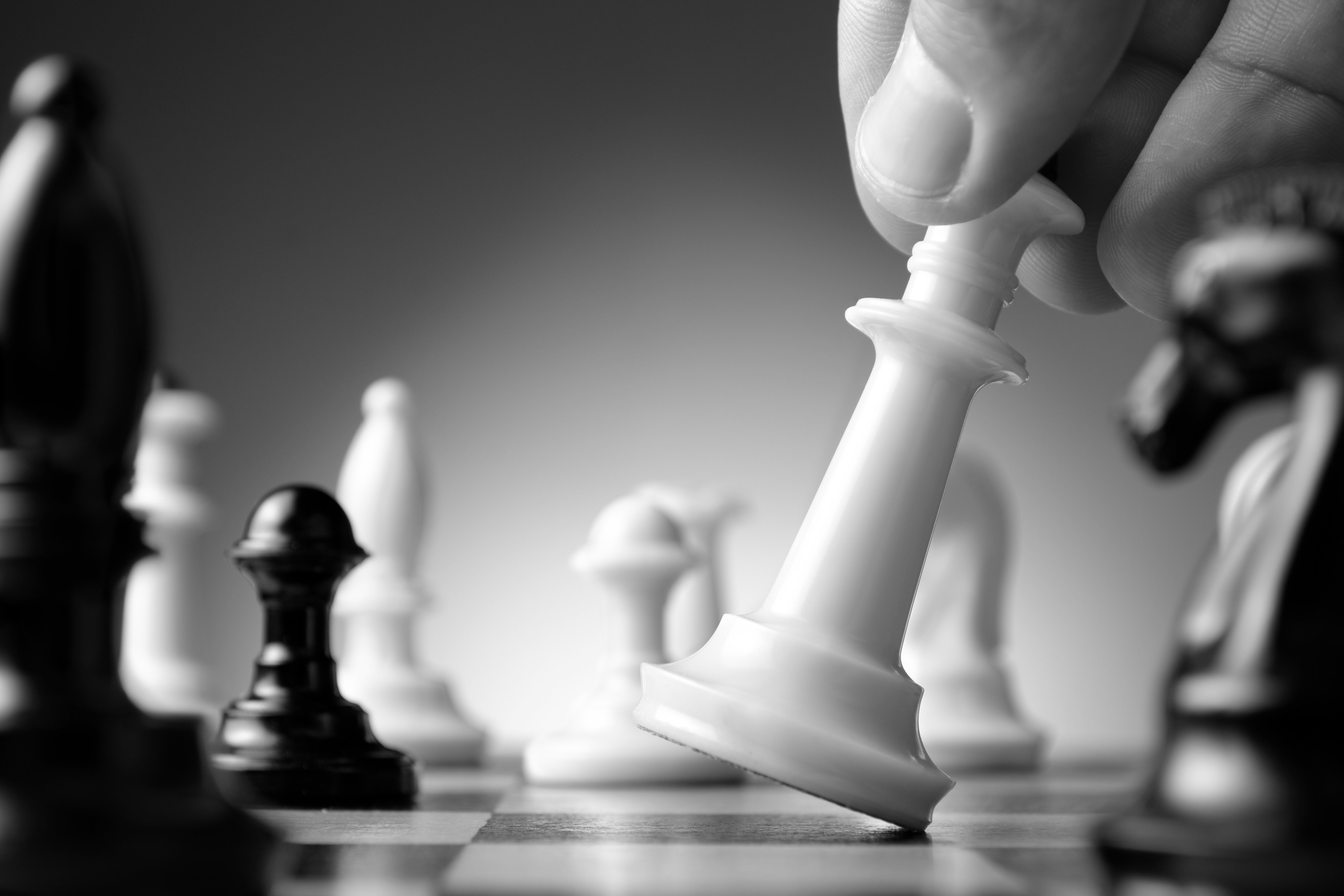 4K Chess Closeup HD Wallpaper