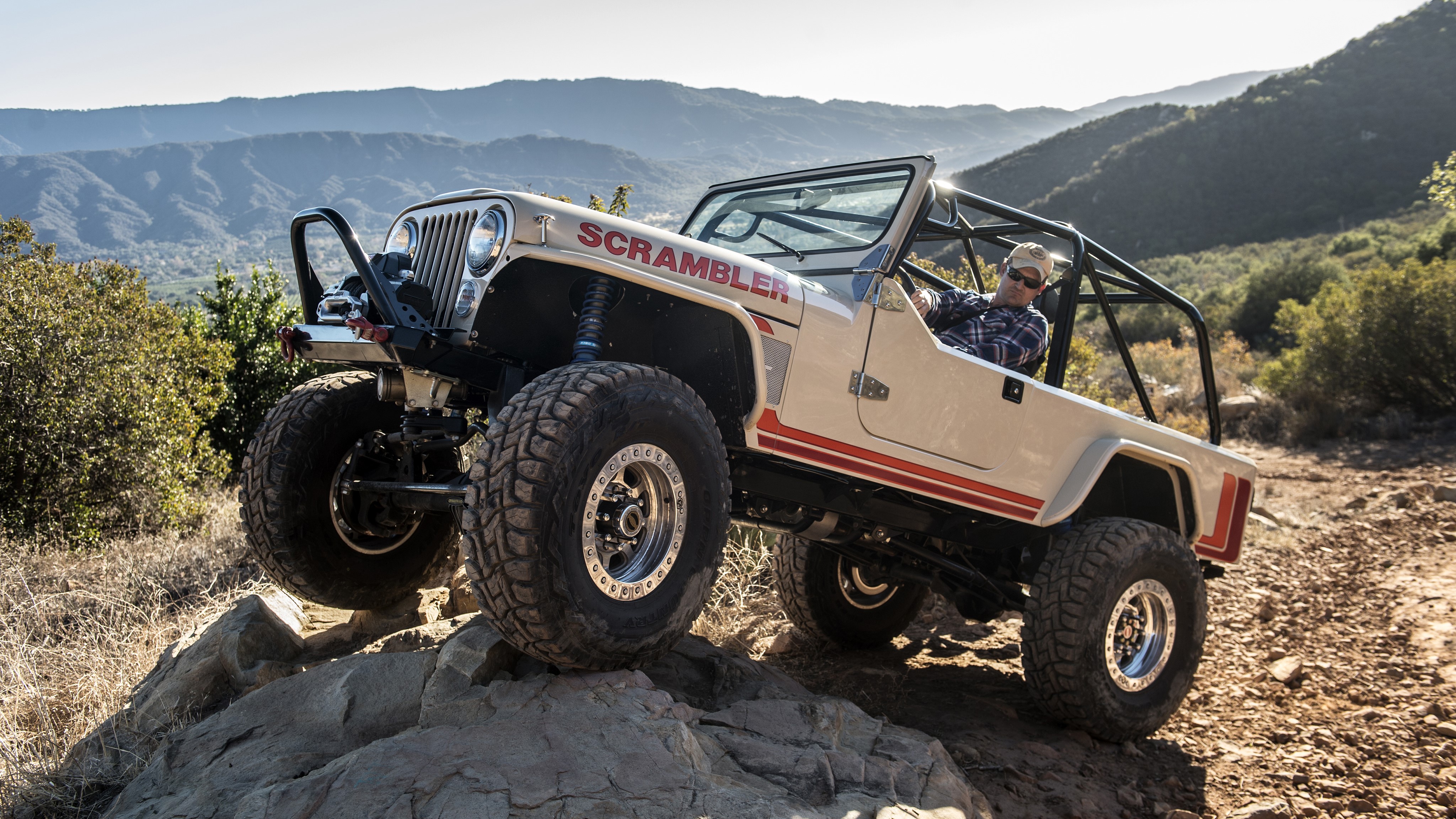 4K 2016 Legacy CJ-8 Scrambler Jeep HD Wallpaper