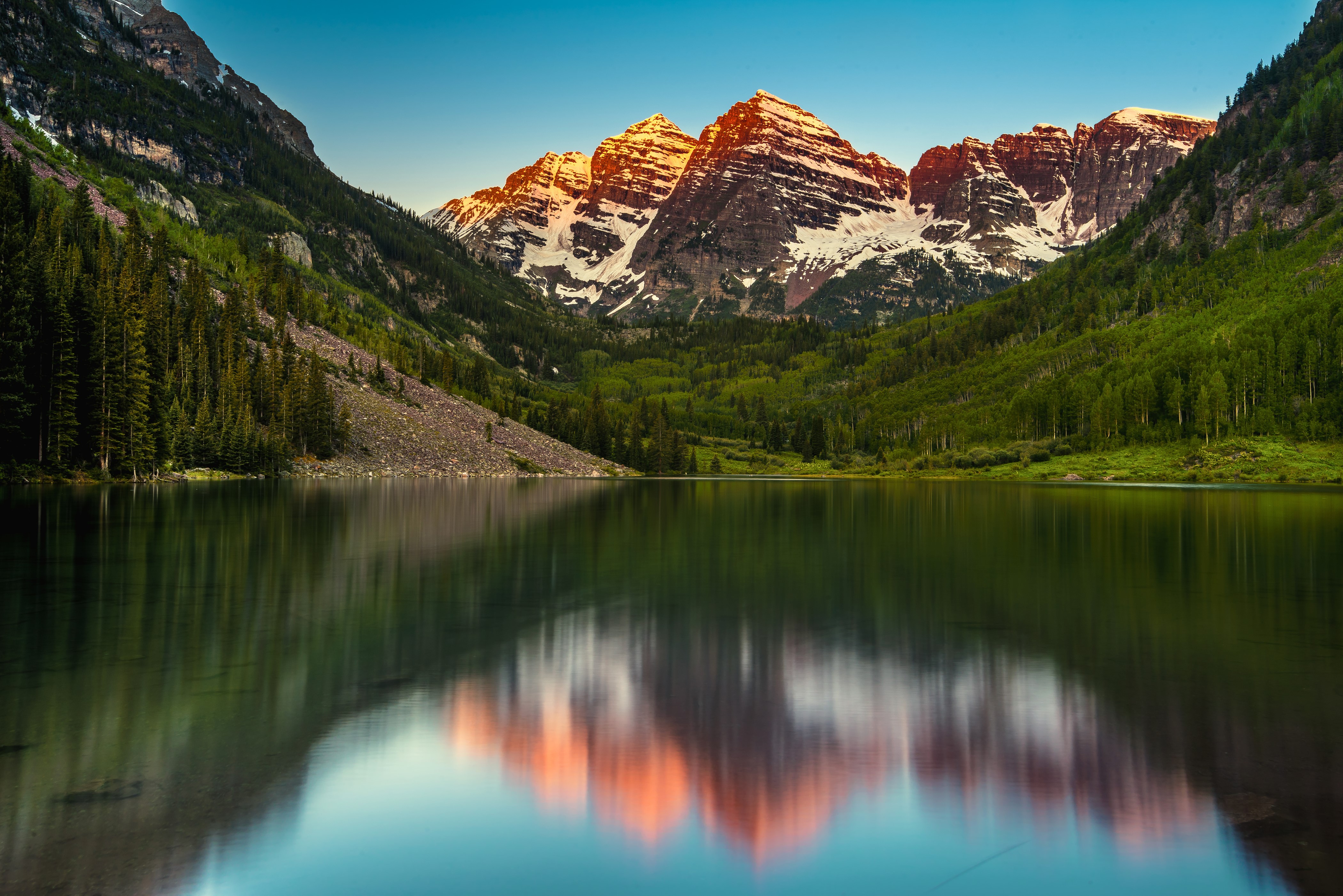 Maroon Bells Colorado Mountains and Lake HD Wallpaper