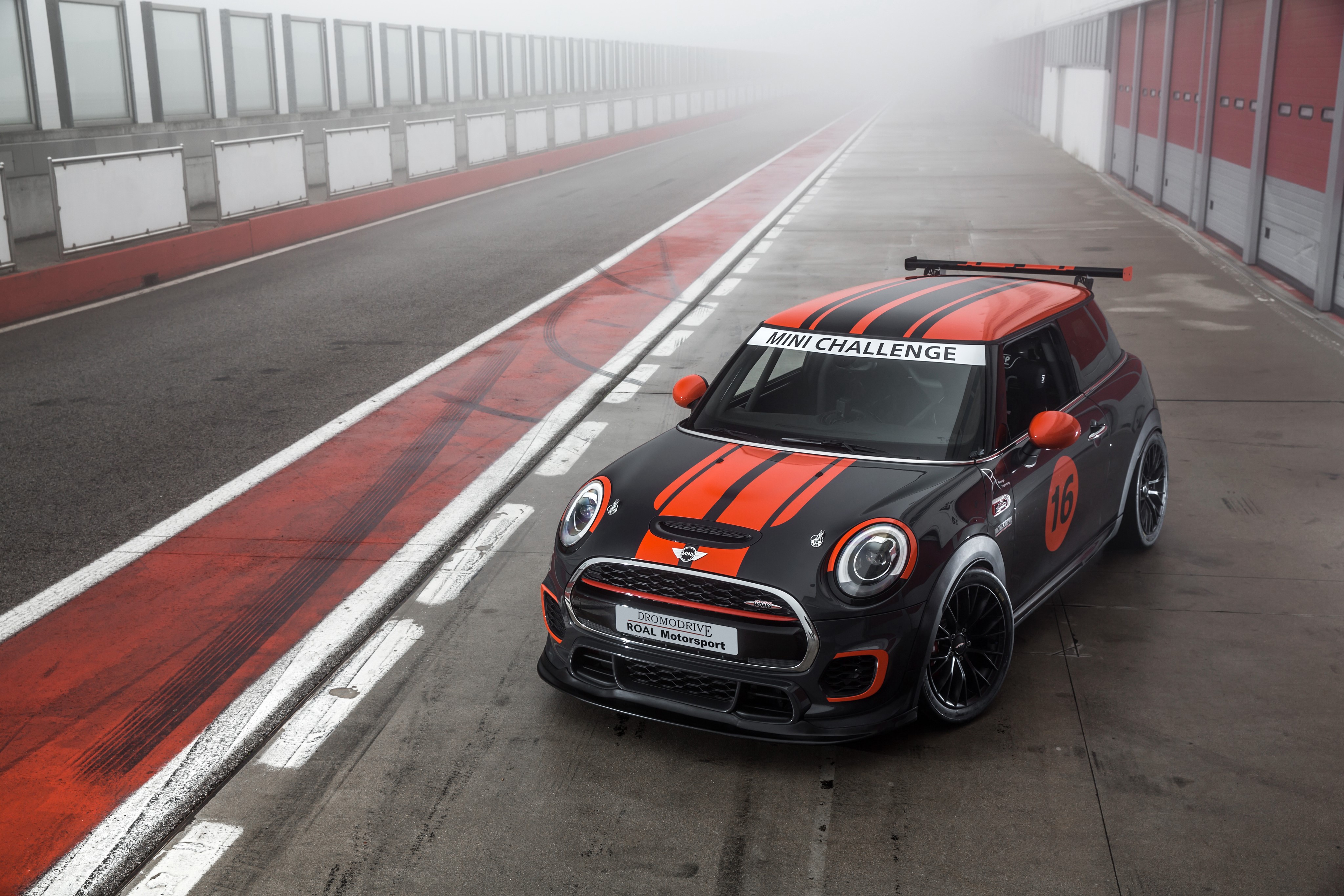 4K Mini John Cooper Works Challenge Racing Car HD Wallpaper