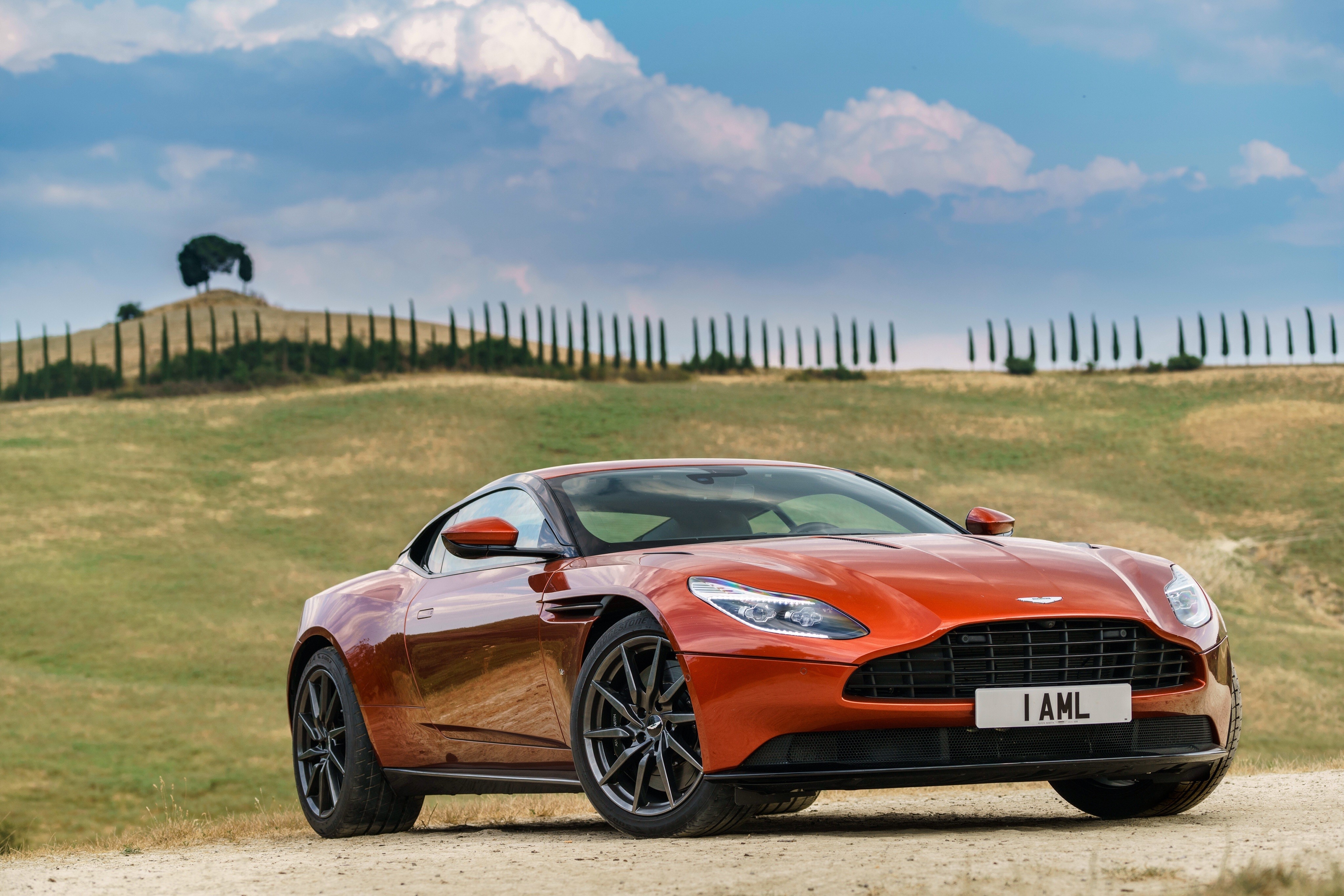 4K Aston Martin DB11 in Orange HD Wallpaper