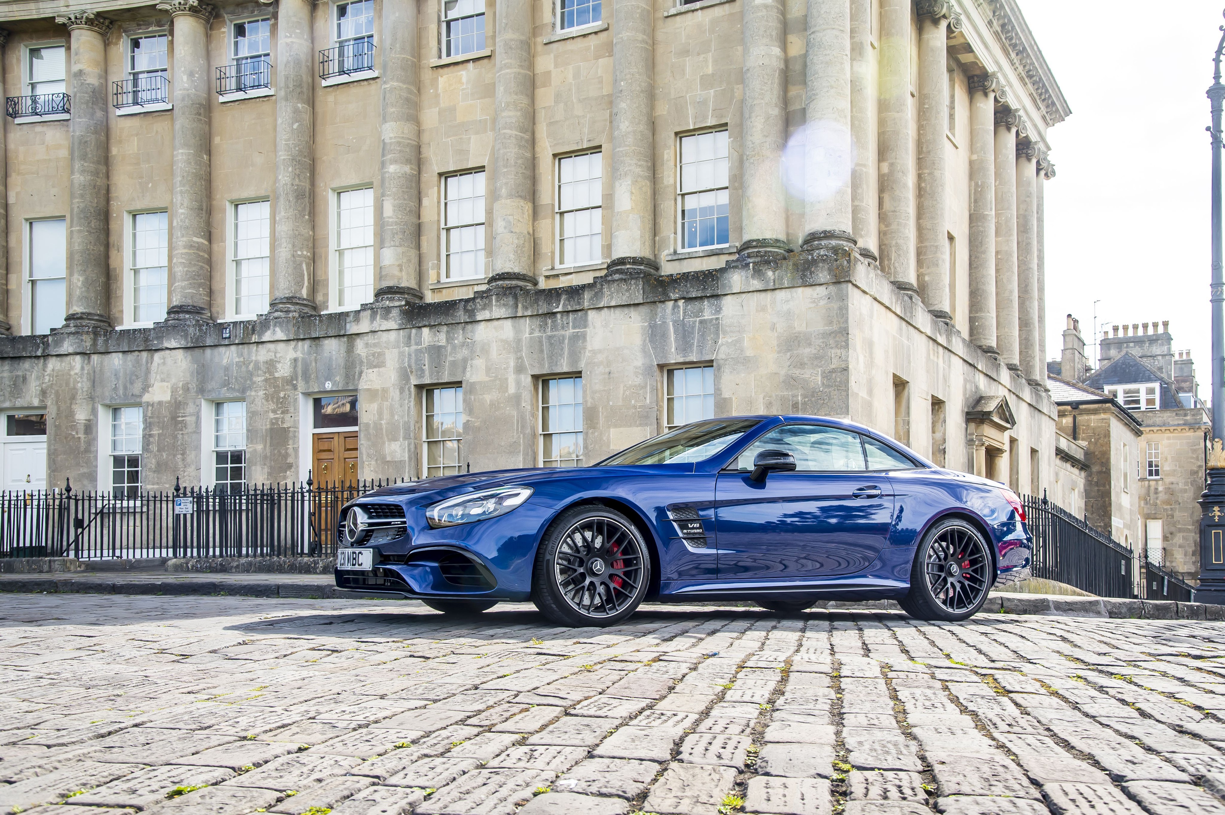 Blue 2016 Mercedes-Benz AMG SL 63 HD Wallpaper