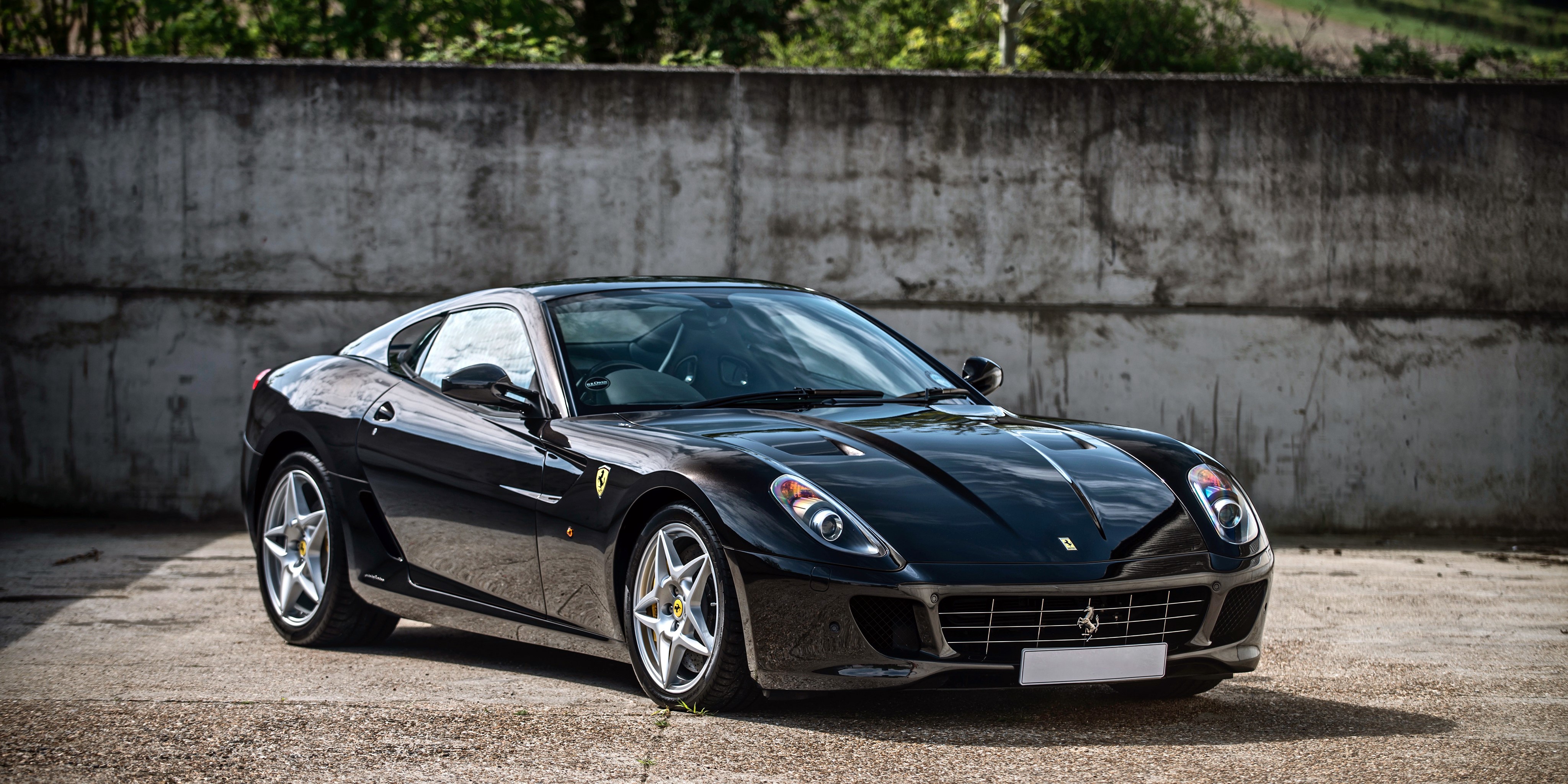 Black Ferrari 599 GTB Fiorano HD Wallpaper