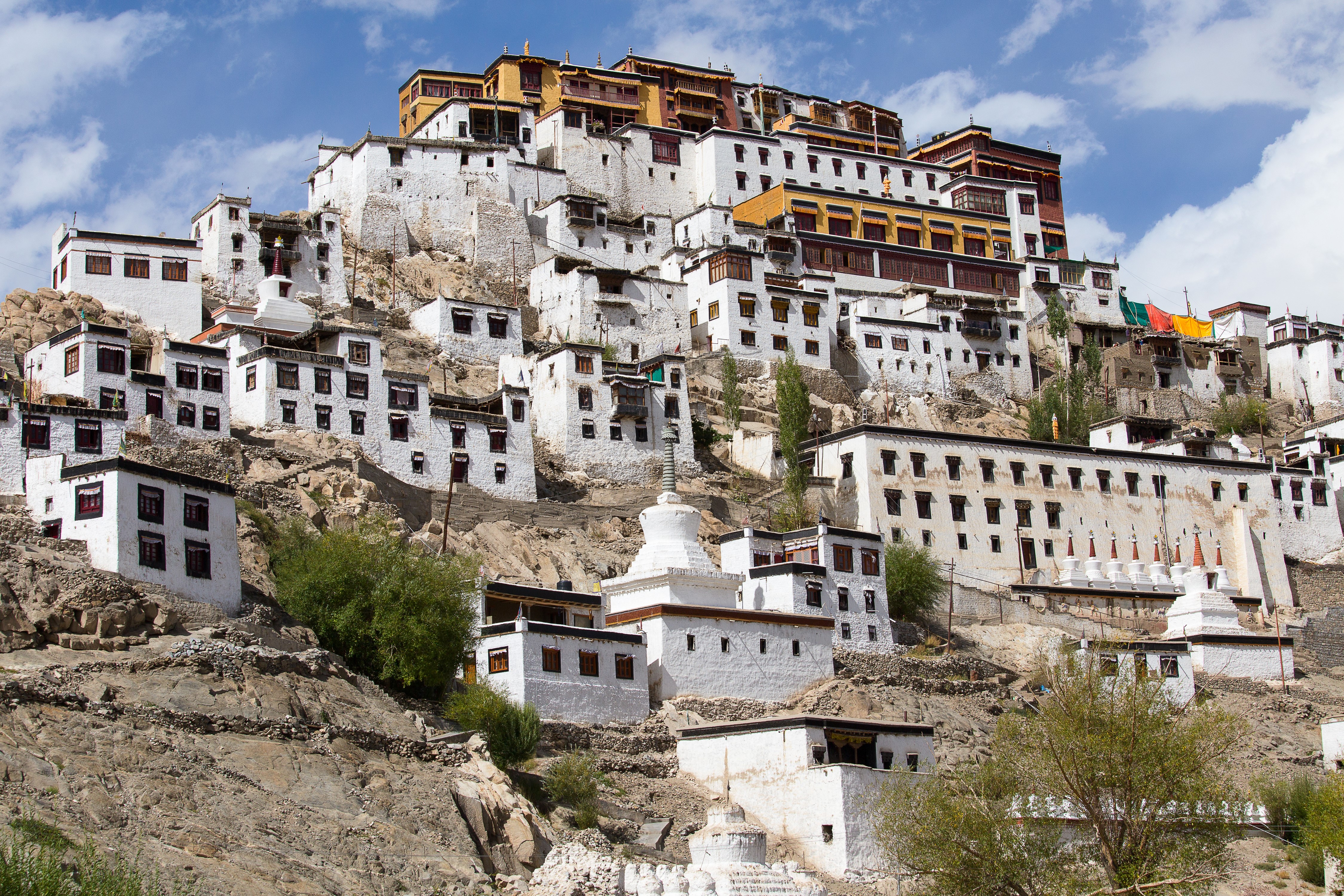 4K Tiksey Monastery in Ladakh, India HD Wallpaper