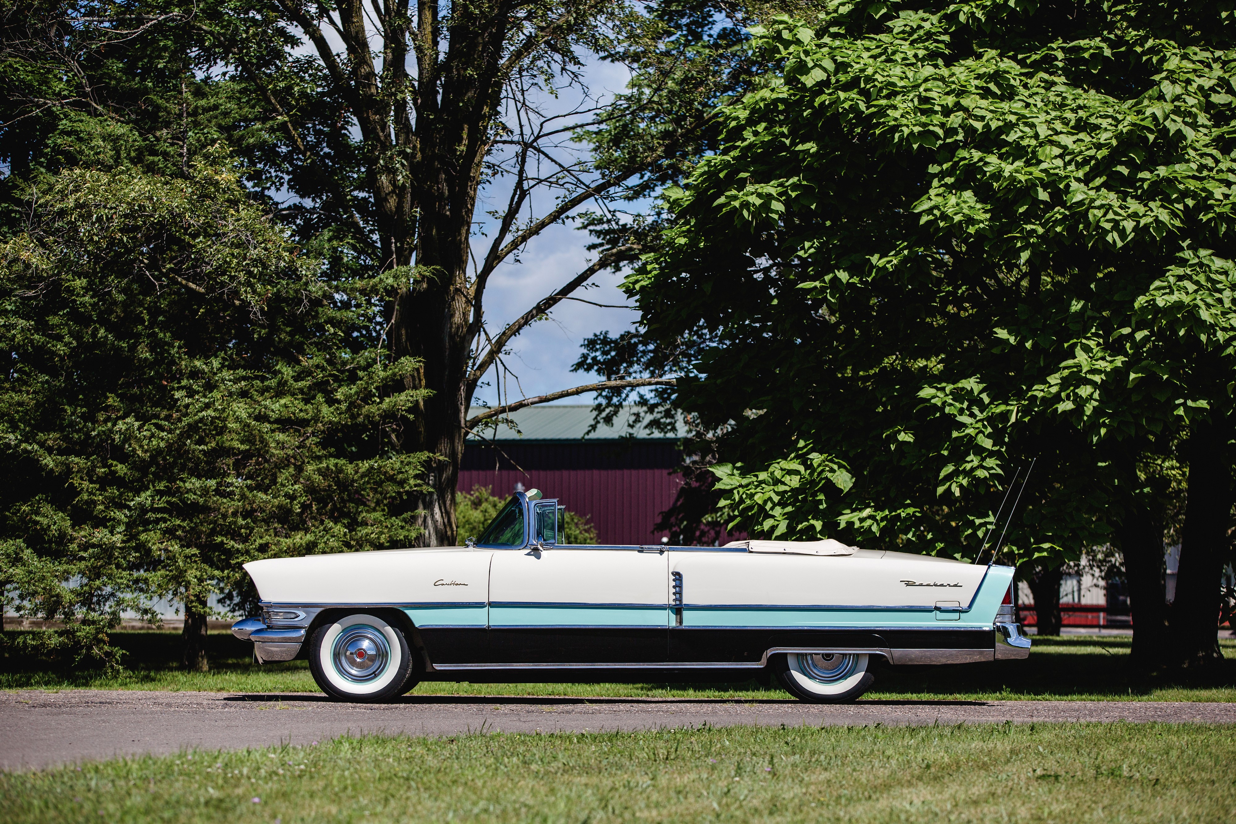 1956 Packard Caribbean Custom Convertible HD Wallpaper