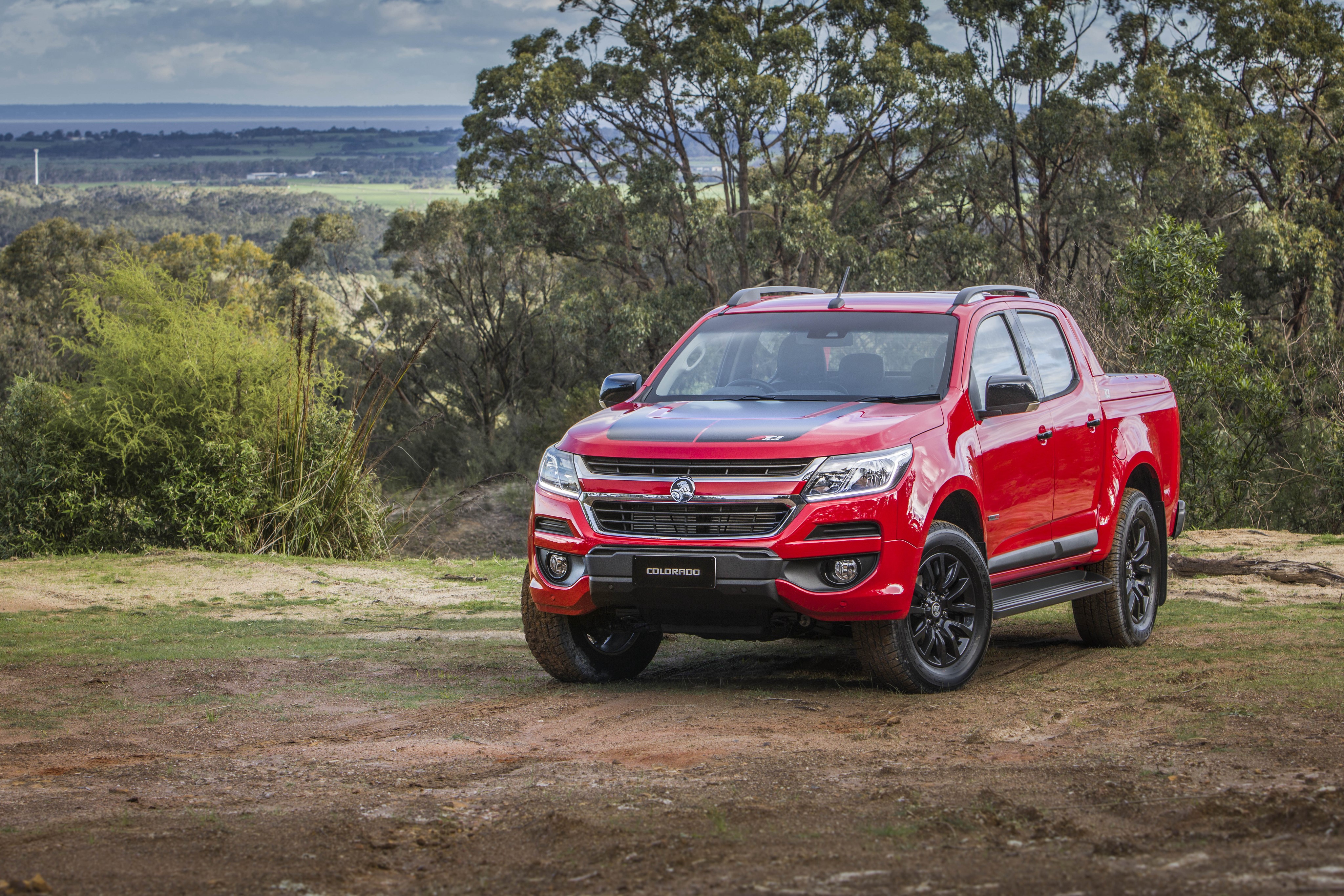 Red Holden Colorado Z71 Crew Cab Truck HD Wallpaper