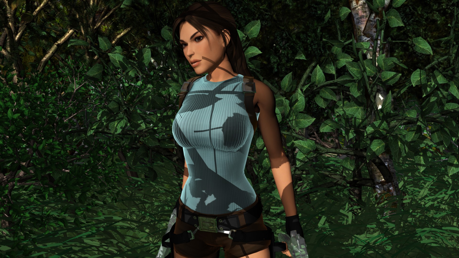 Lara Croft from Tomb Raider Anniversary HD Wallpaper