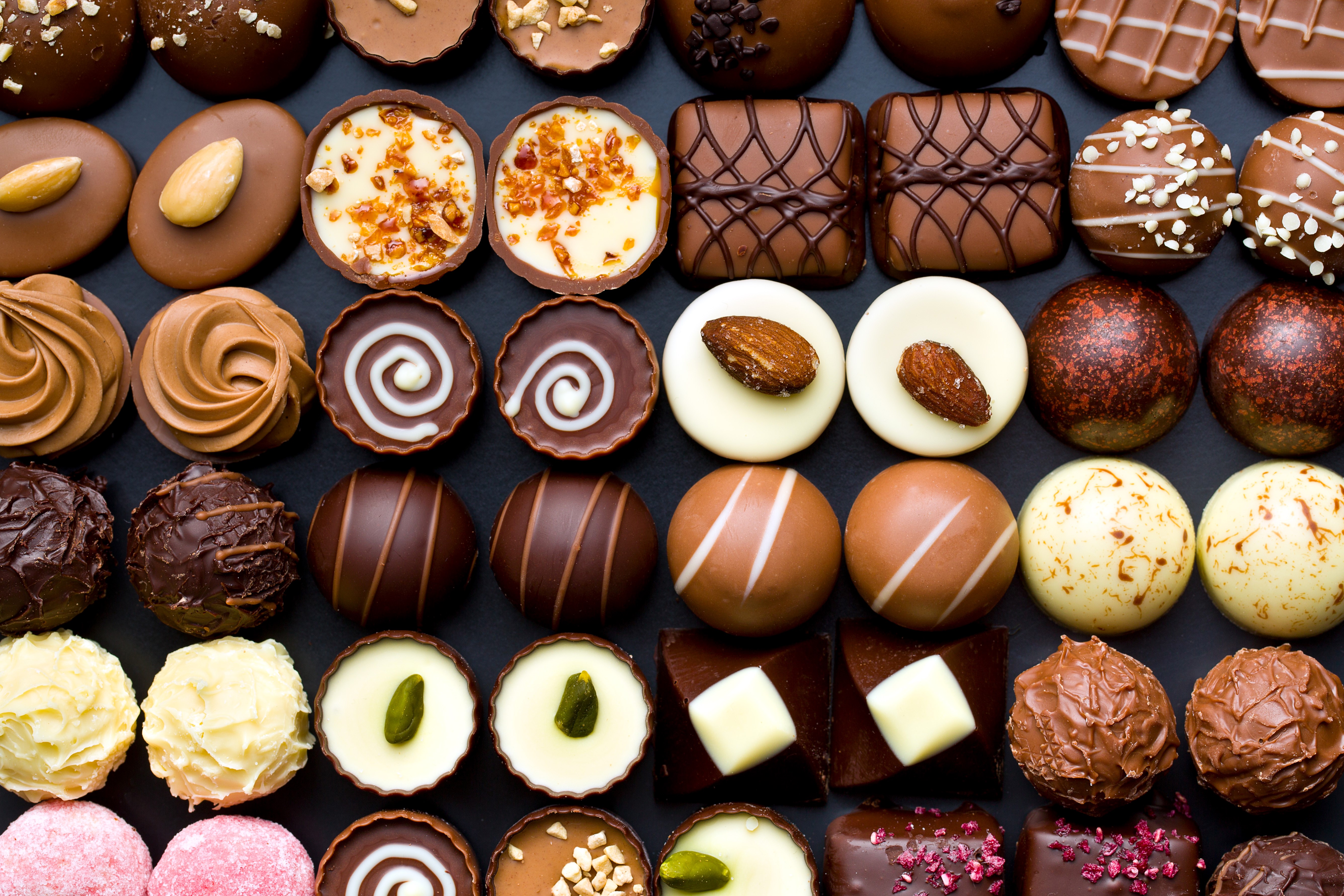 Assortment of Chocolates and Candies HD Wallpaper