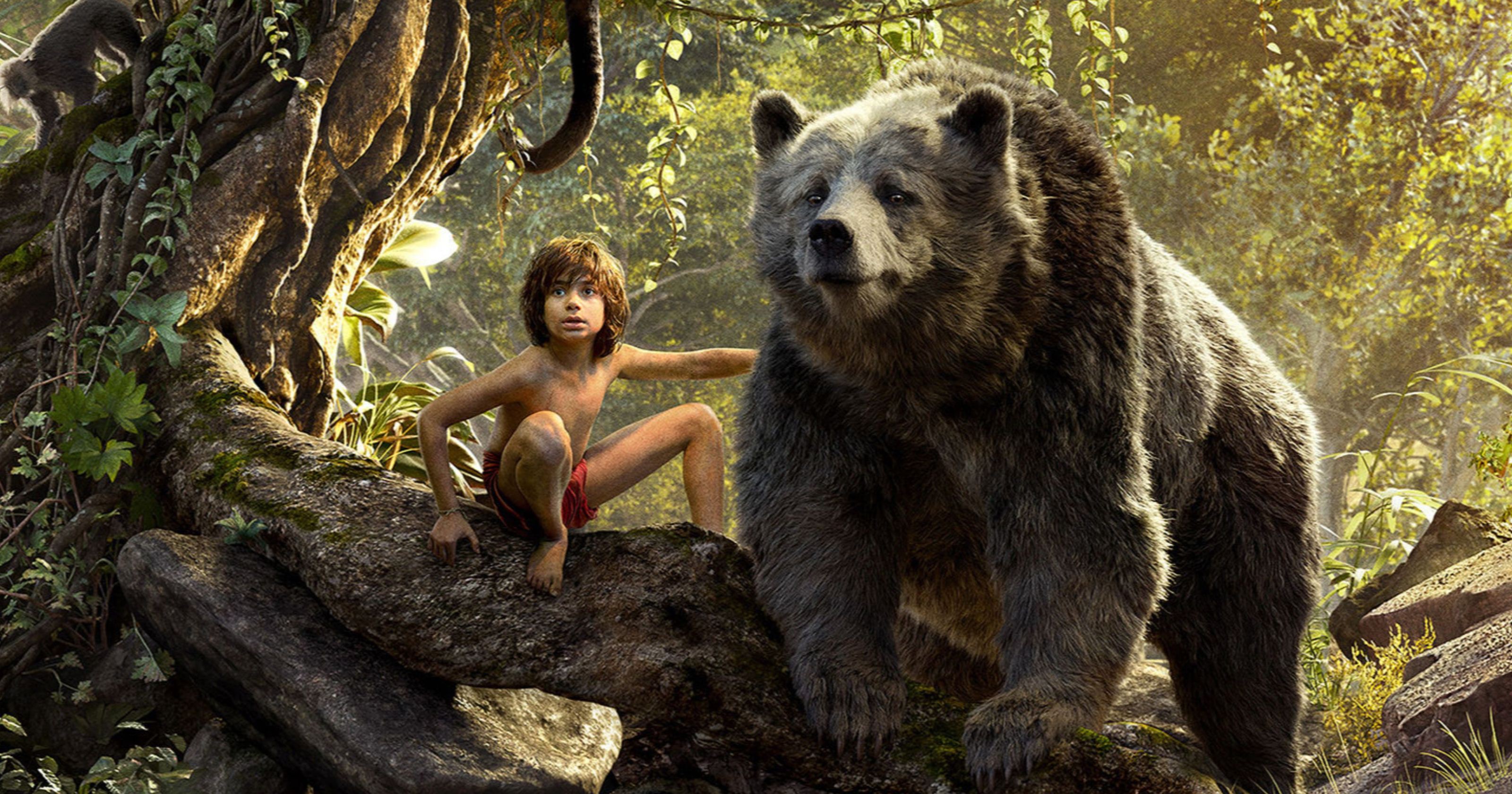 Baloo and Mowgli from The Jungle Book HD Wallpaper