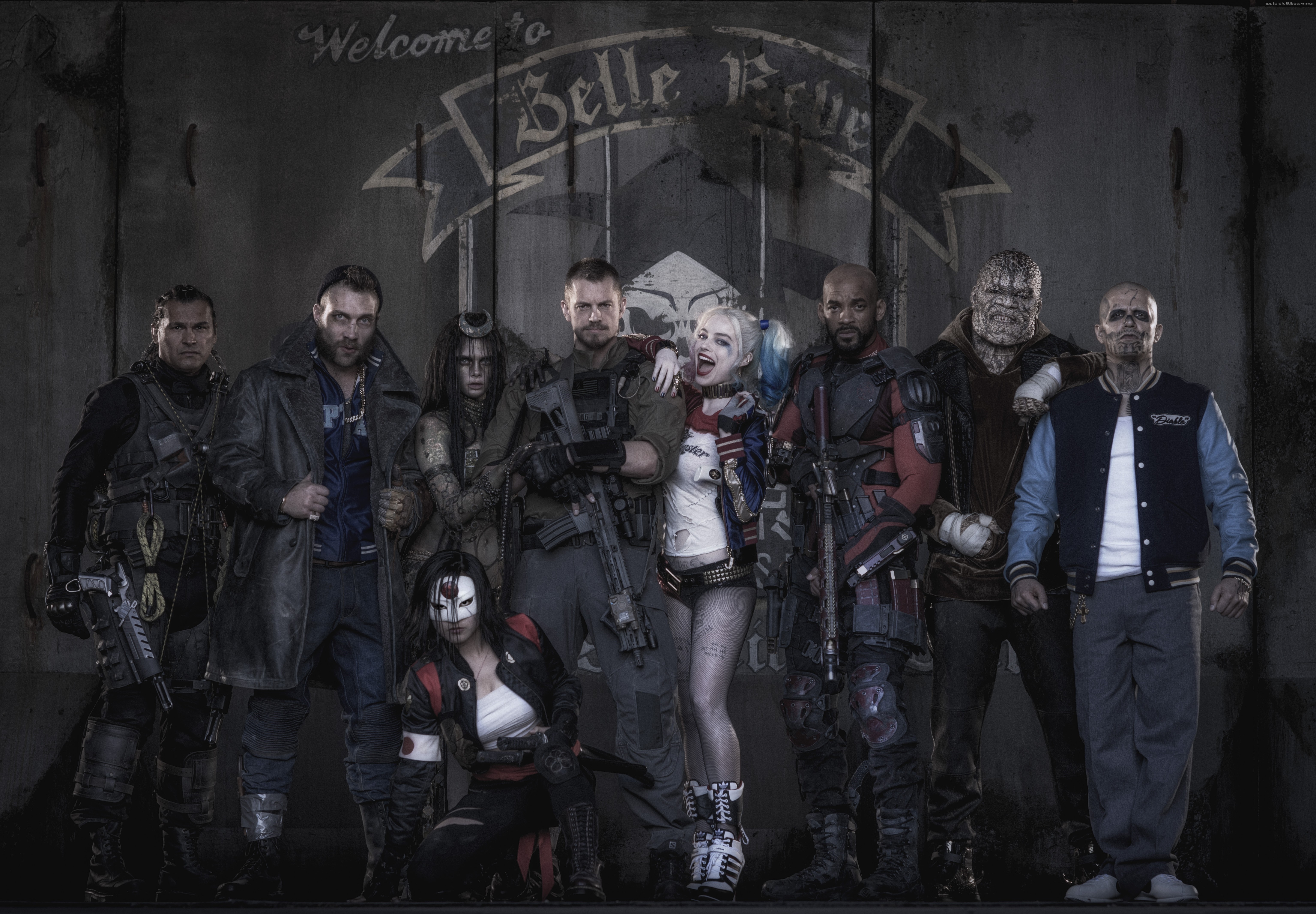 Suicide Squad 2016: Will Smith, Harley Quinn, and other characters HD Wallpaper