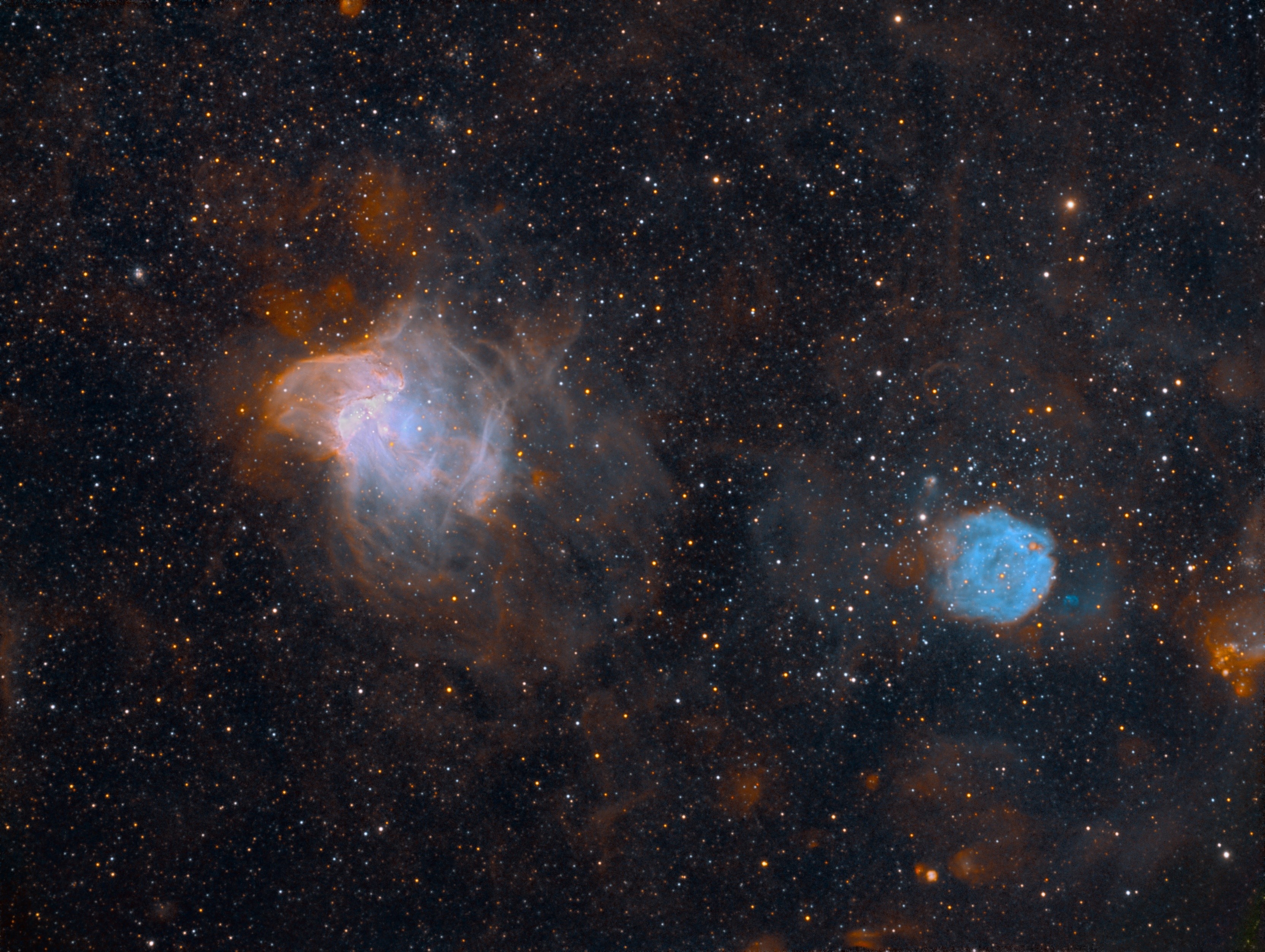 NGC 371 and NGC 346 Nebulae with Stars HD Wallpaper