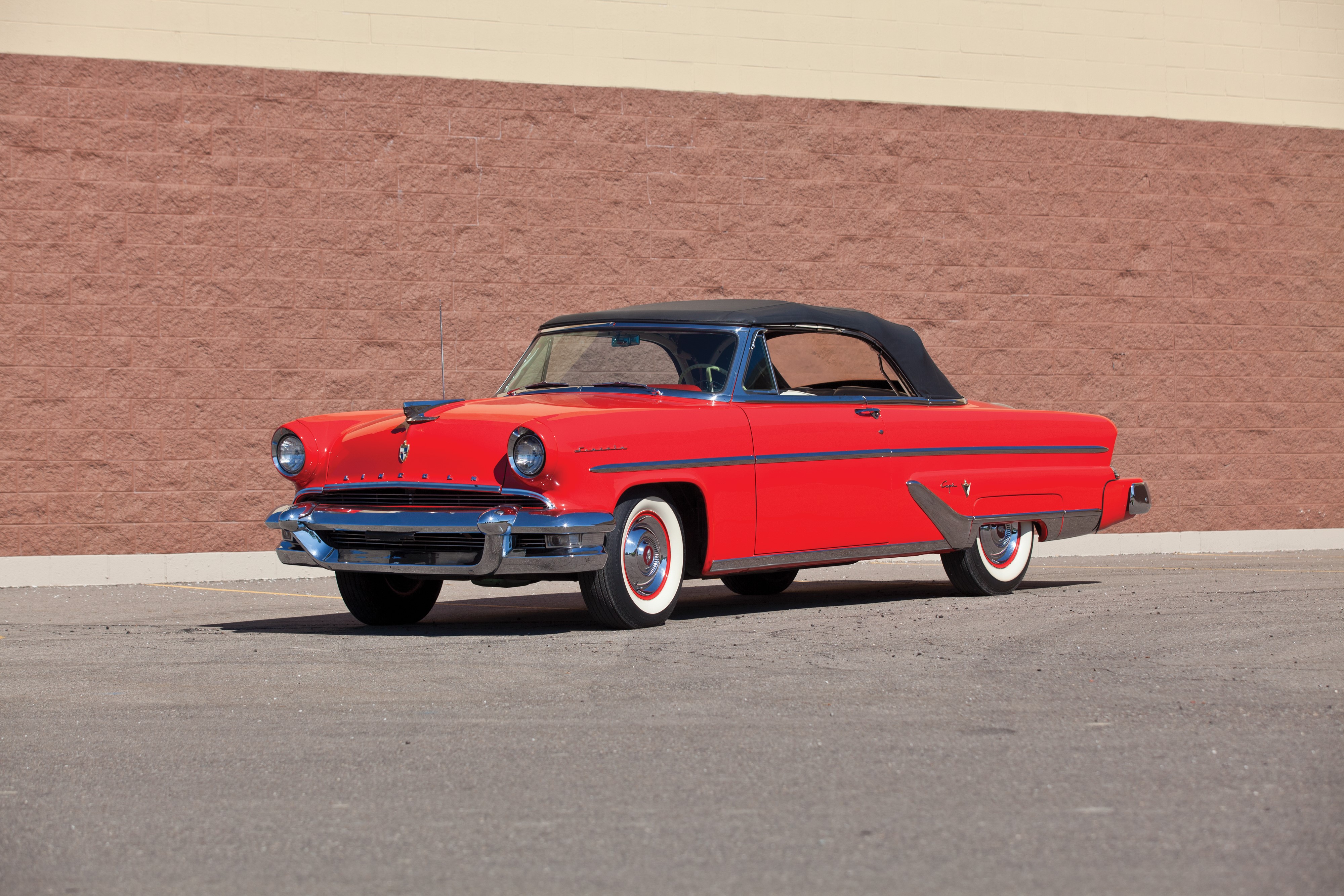1955 Lincoln Capri Special Custom Convertible HD Wallpaper