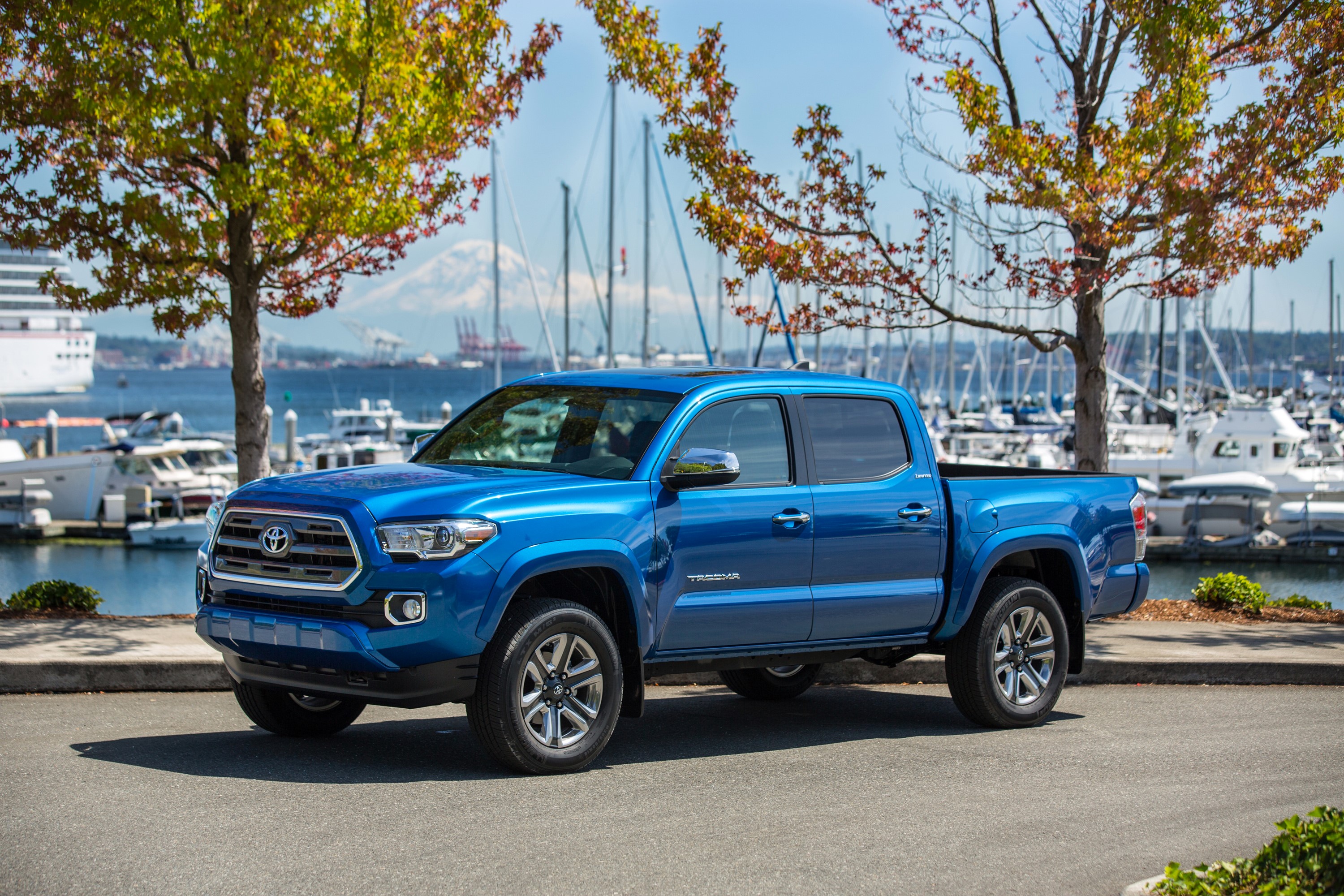 Blue Toyota Tacoma Limited Truck by Marina HD Wallpaper