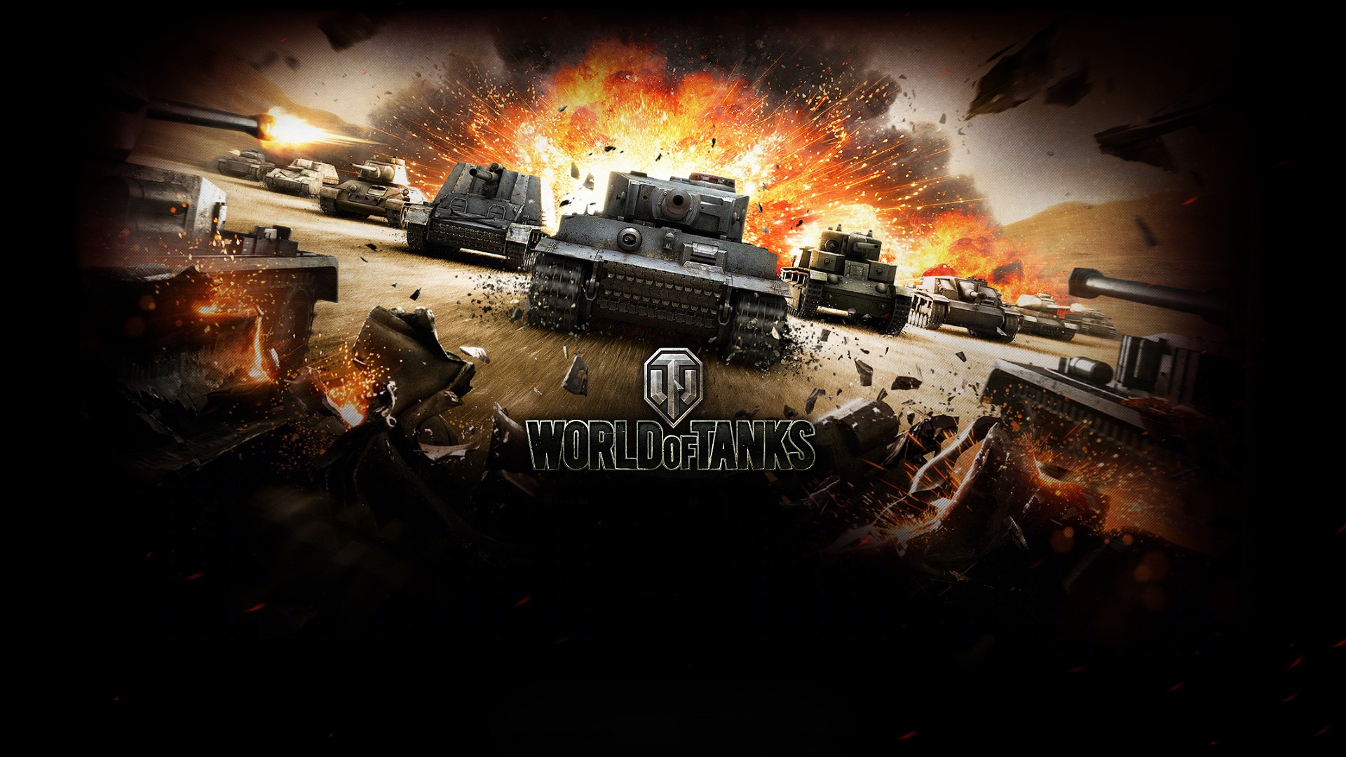 World of Tanks battle scene HD Wallpaper