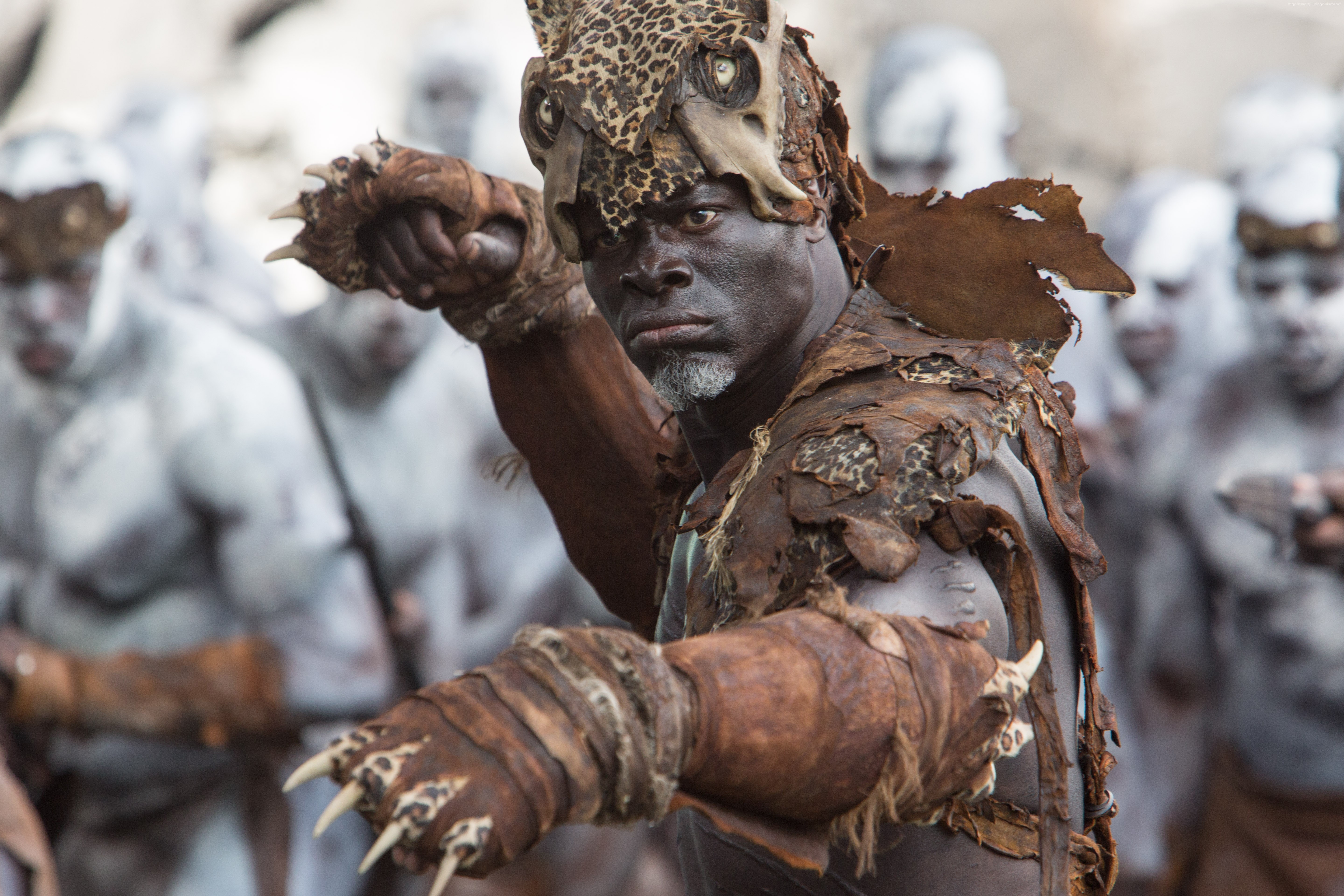 Man in tribal warrior costume from The Legend of Tarzan HD Wallpaper