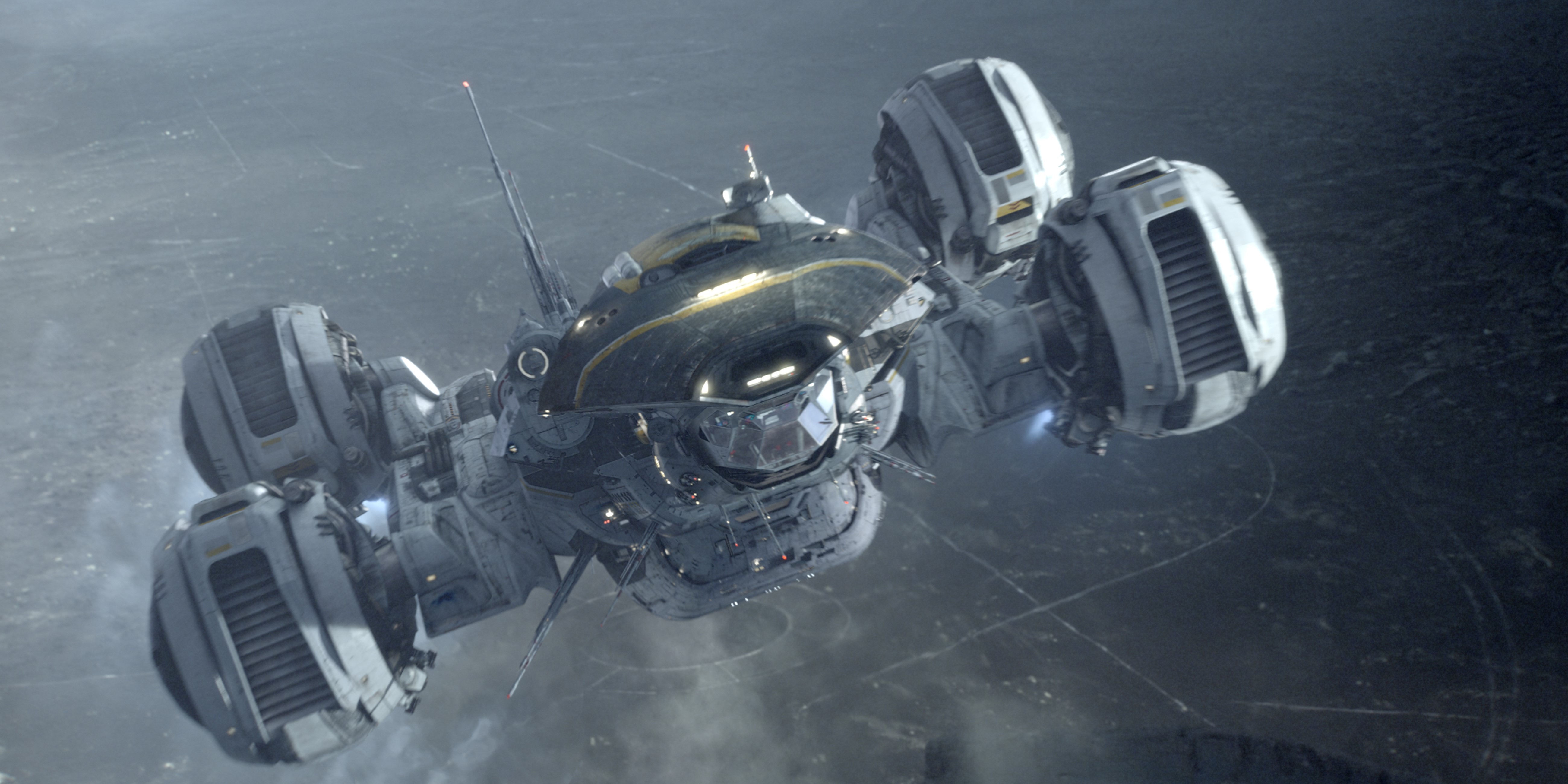 Prometheus ship in space HD Wallpaper