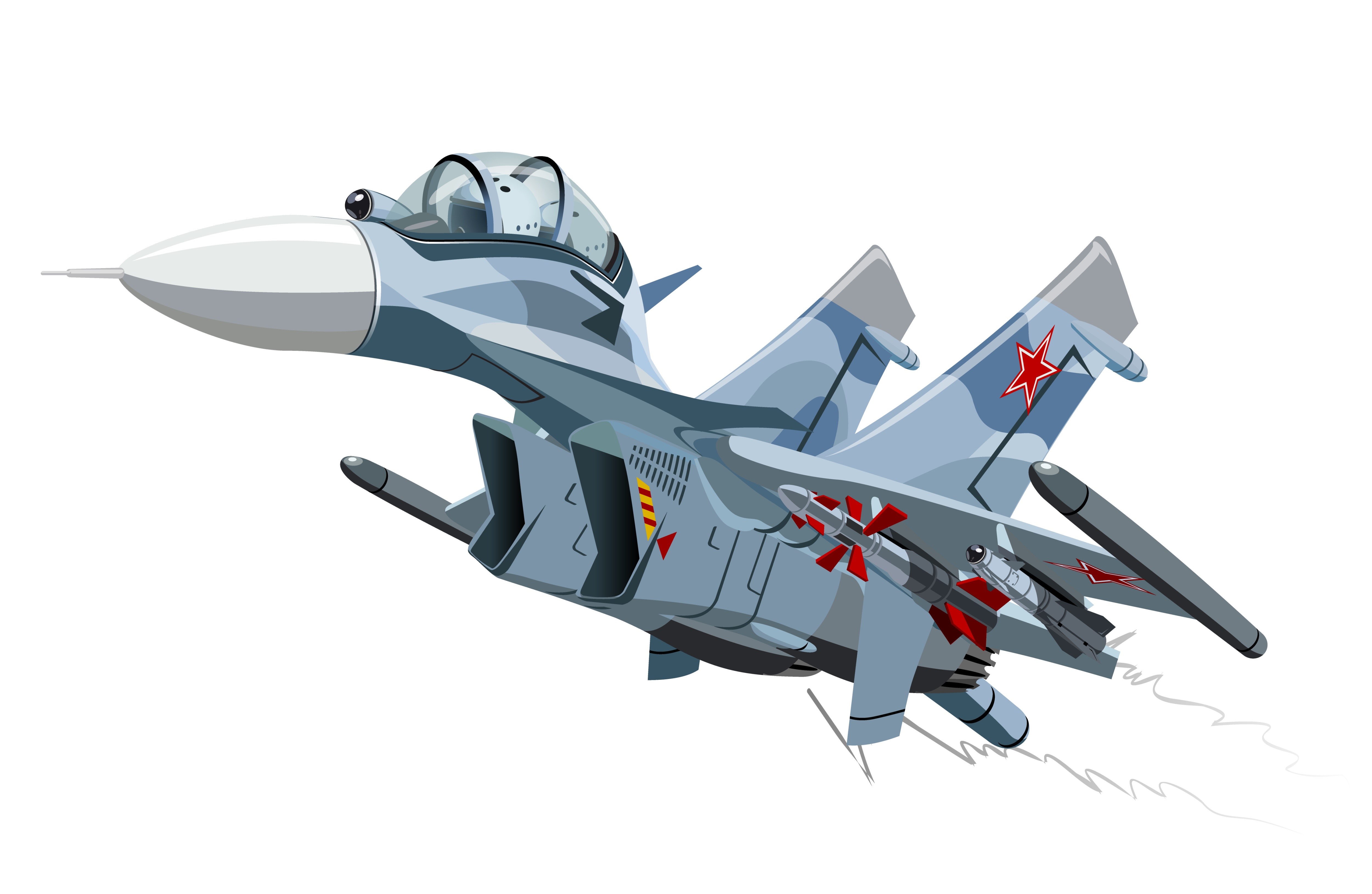 Sukhoi Su-30 Fighter Jet with Missiles HD Wallpaper
