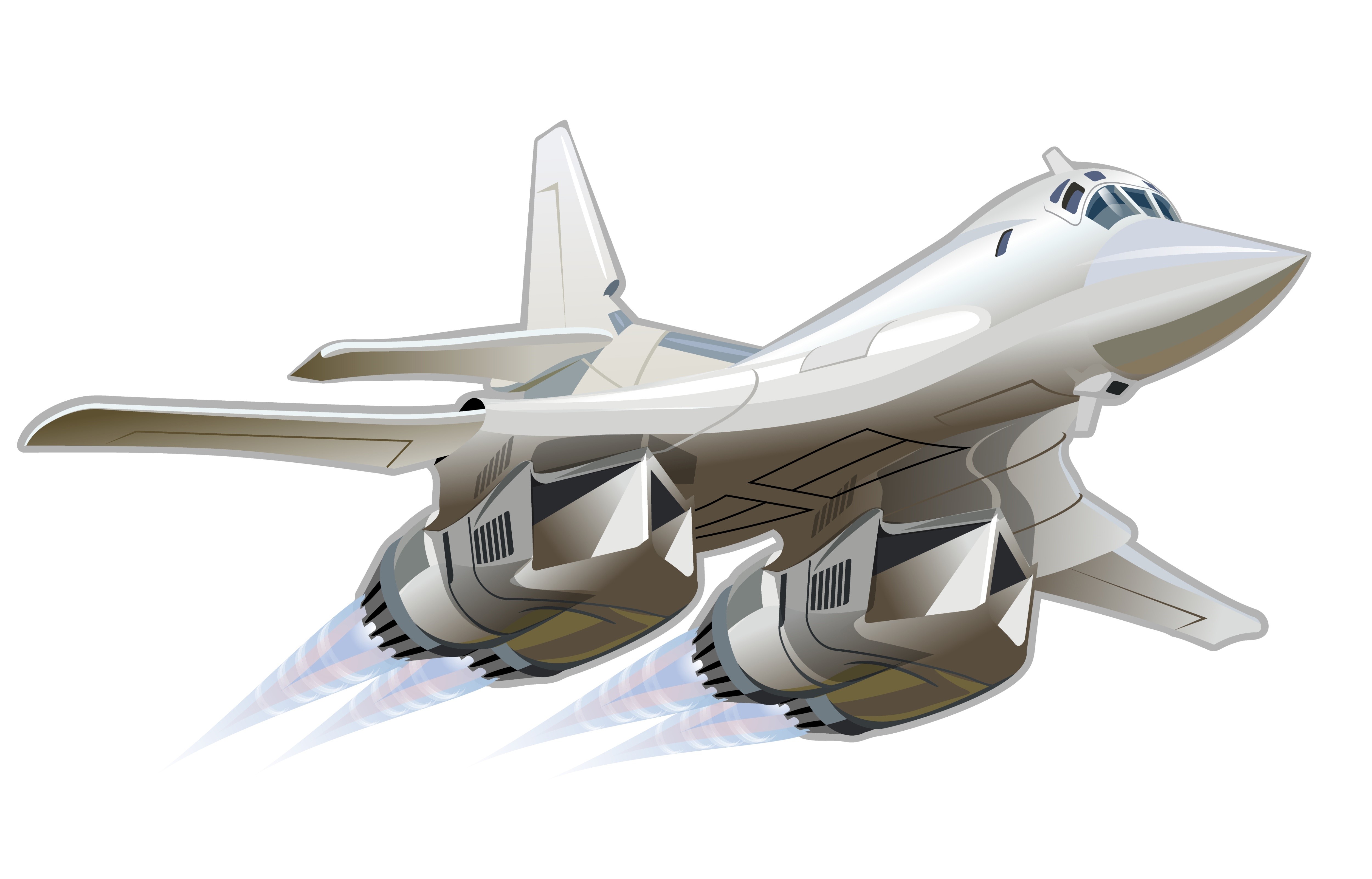 Tupolev Tu-160 Airplane in Flight HD Wallpaper