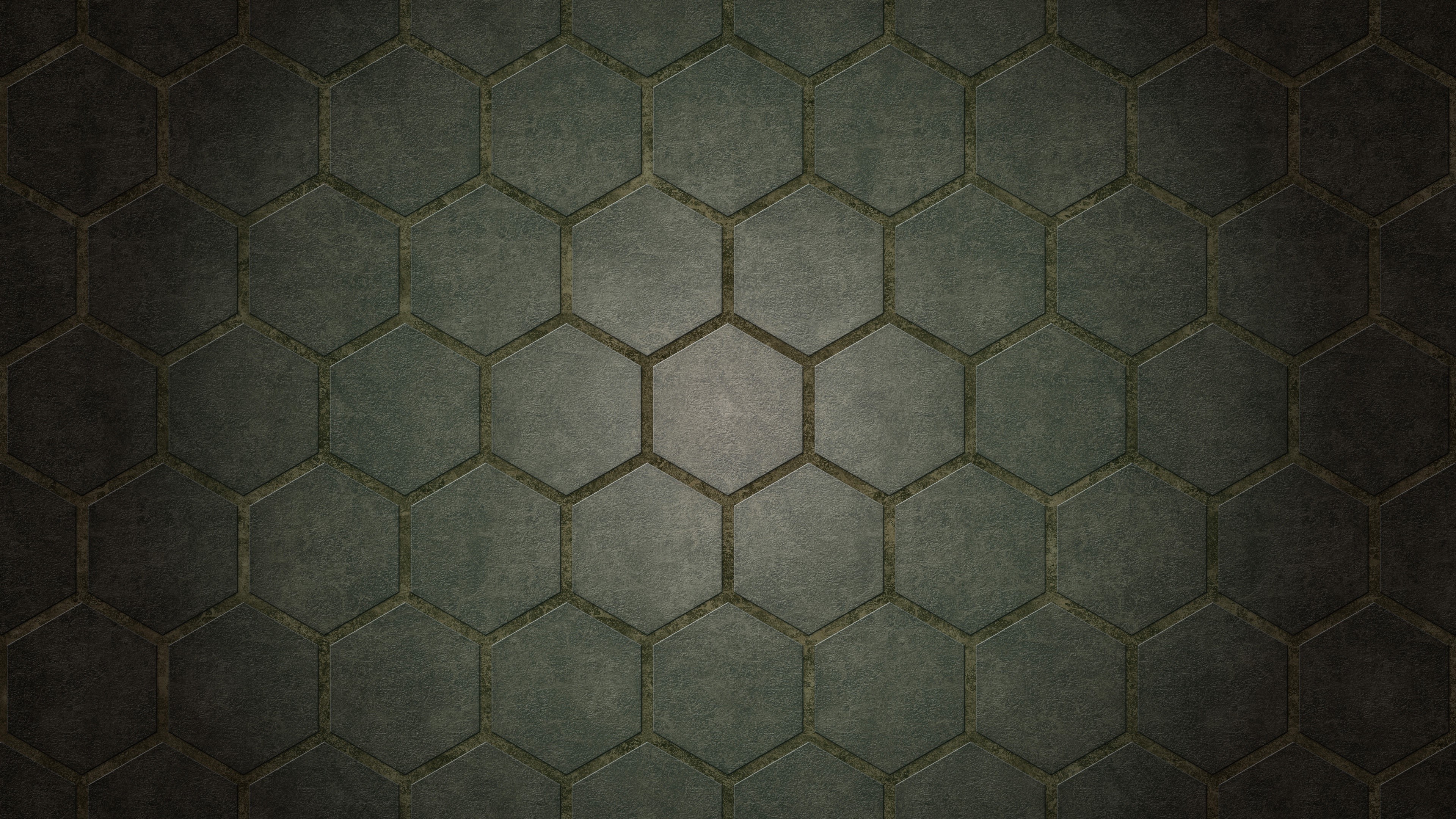 Dark Hexagonal Tile Texture HD Wallpaper