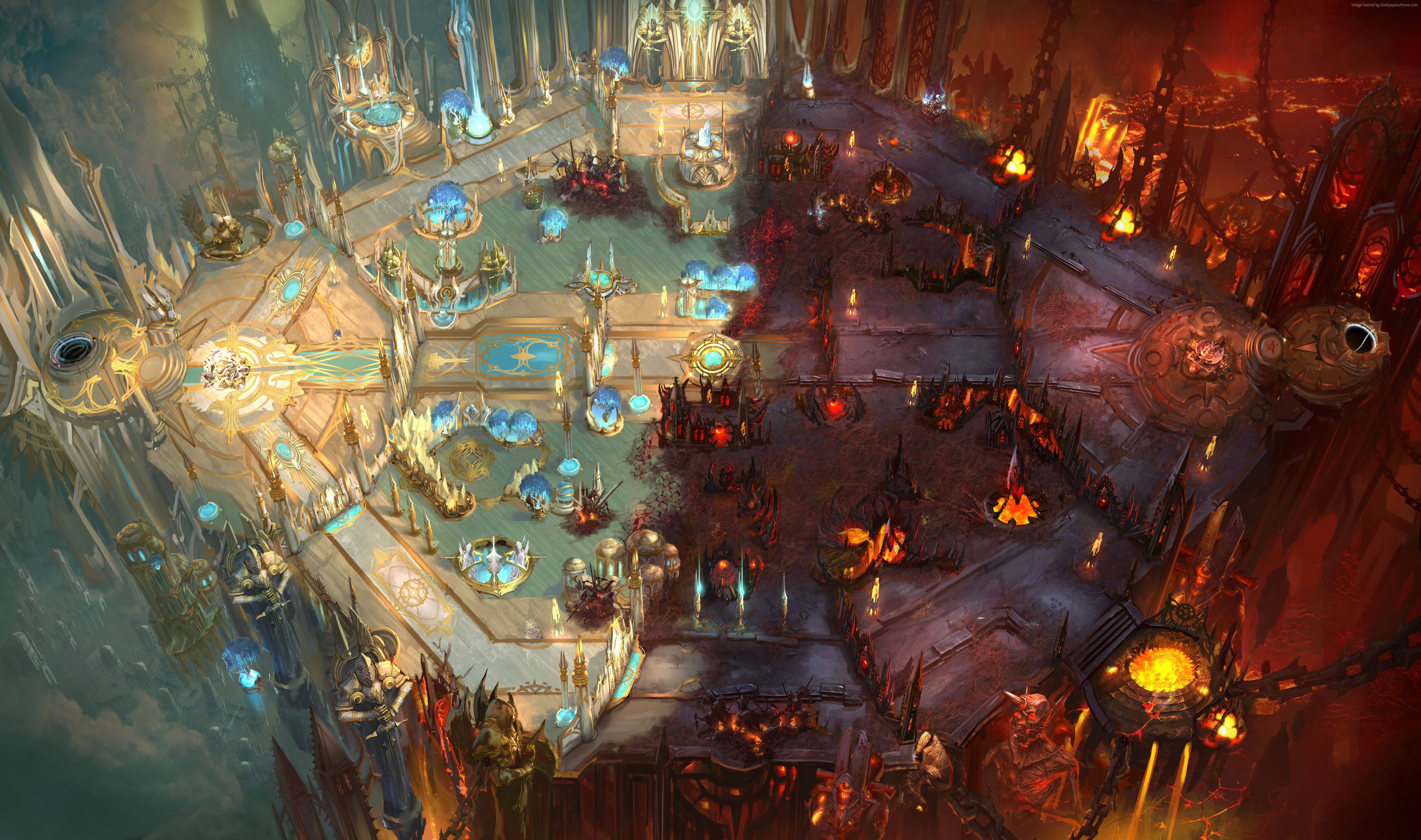 4K map of Heroes of the Storm HD Wallpaper