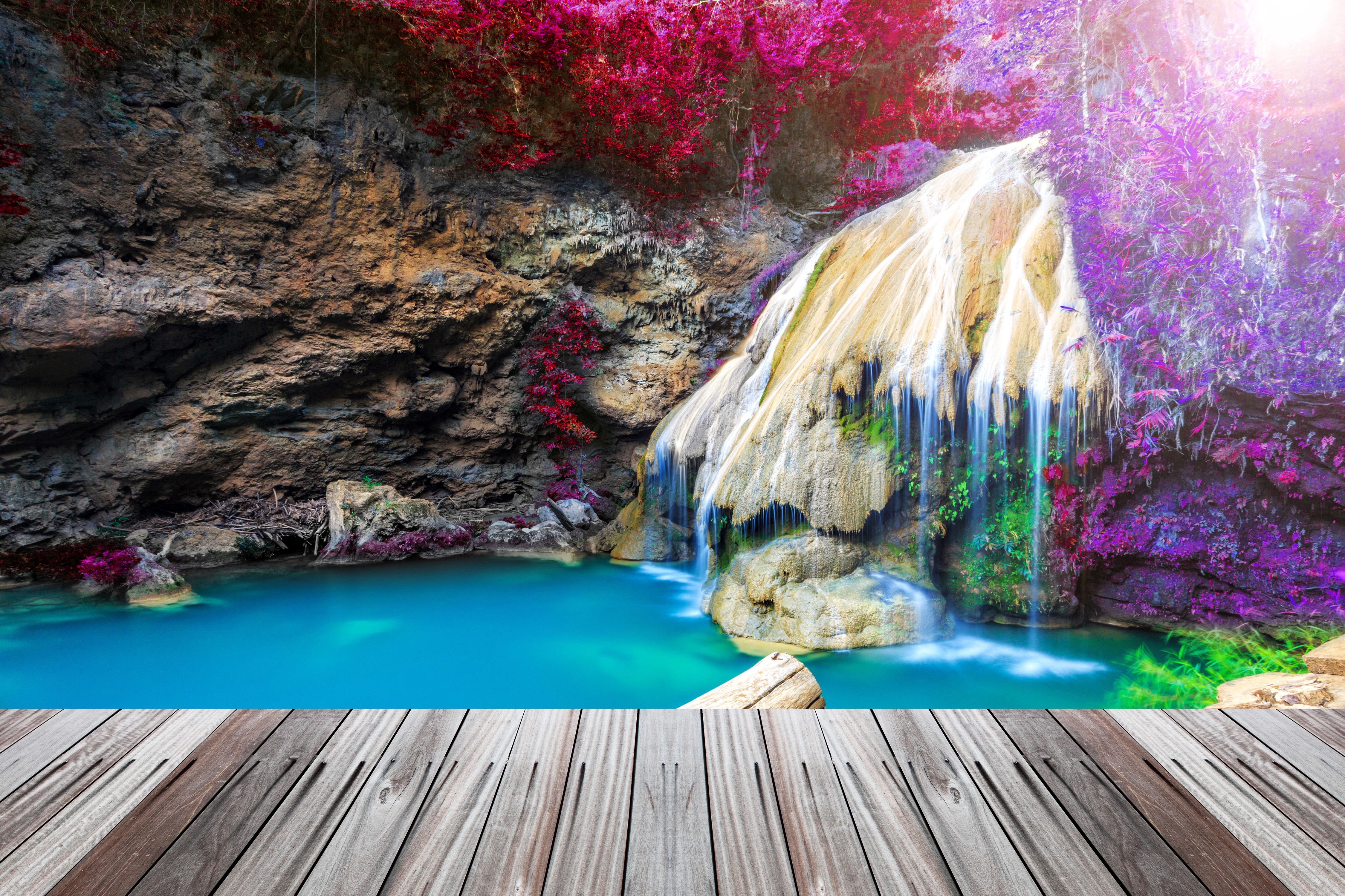 4K Thailand Waterfalls HD Wallpaper