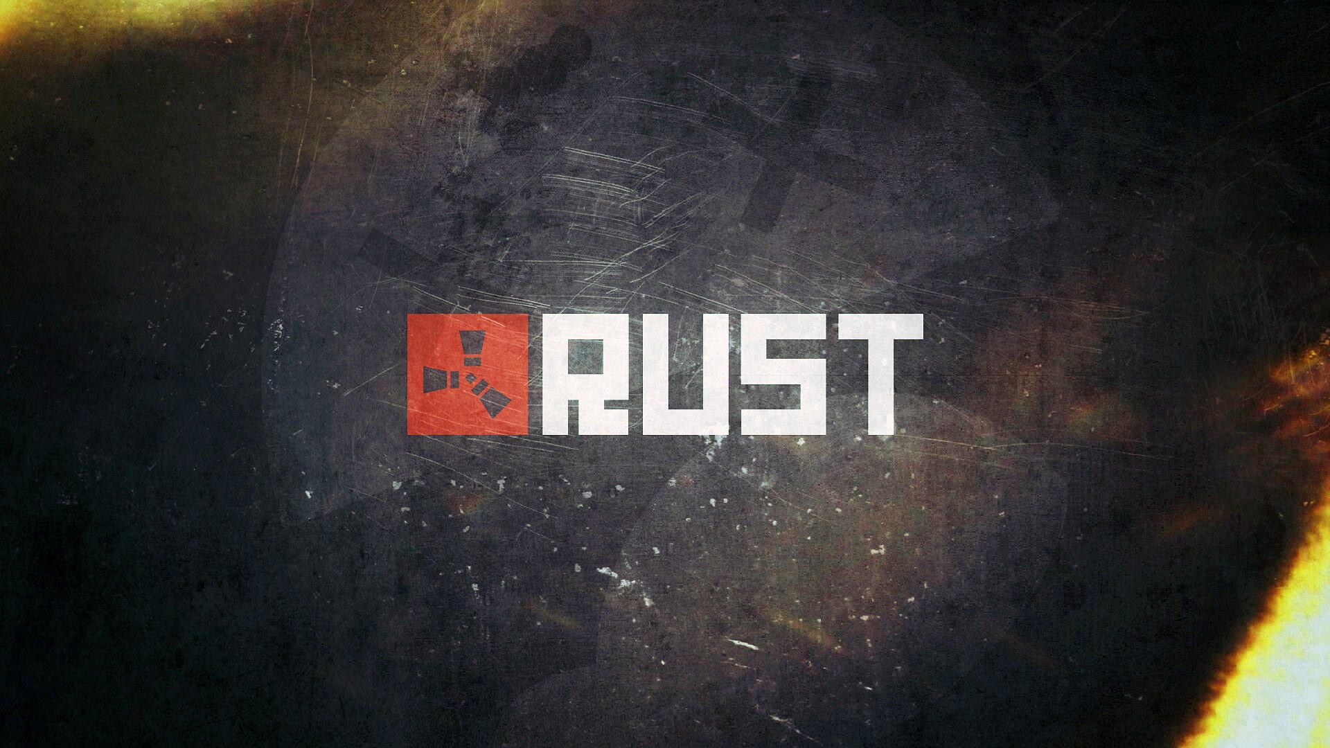 RUST game logo emblem HD Wallpaper