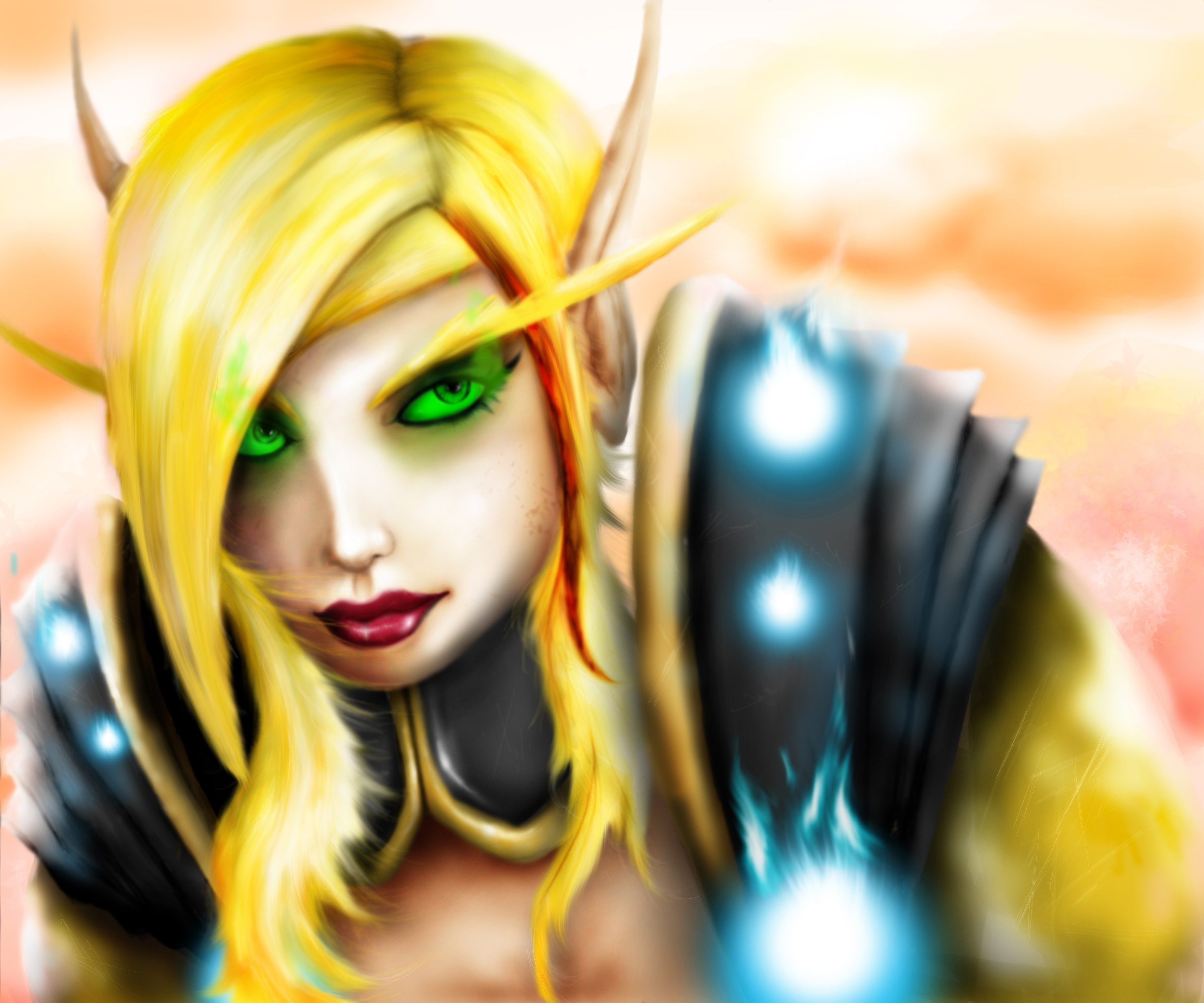 Blood Elf Warrior from World of Warcraft HD Wallpaper