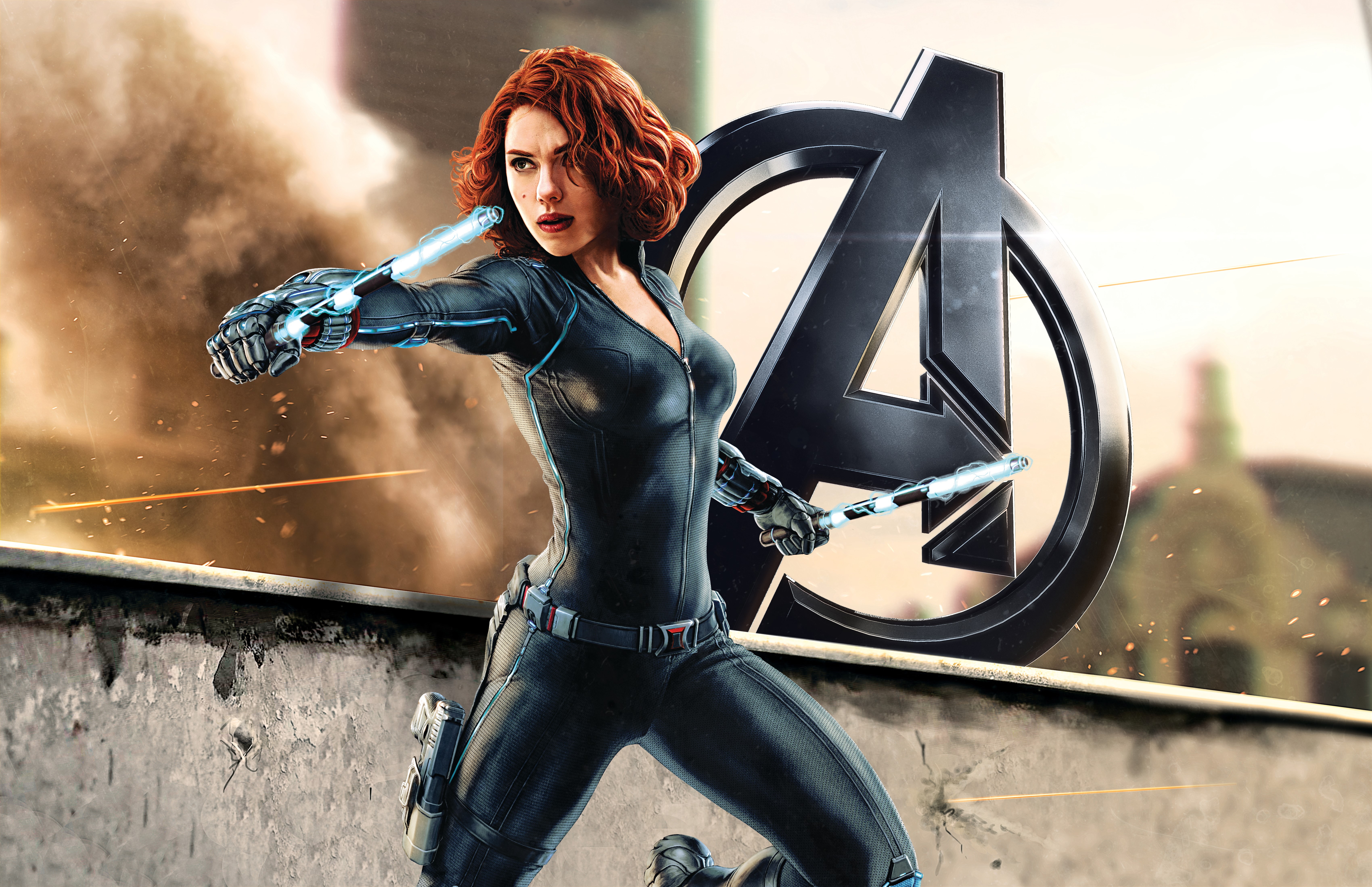 Black Widow from Avengers: Age of Ultron HD Wallpaper