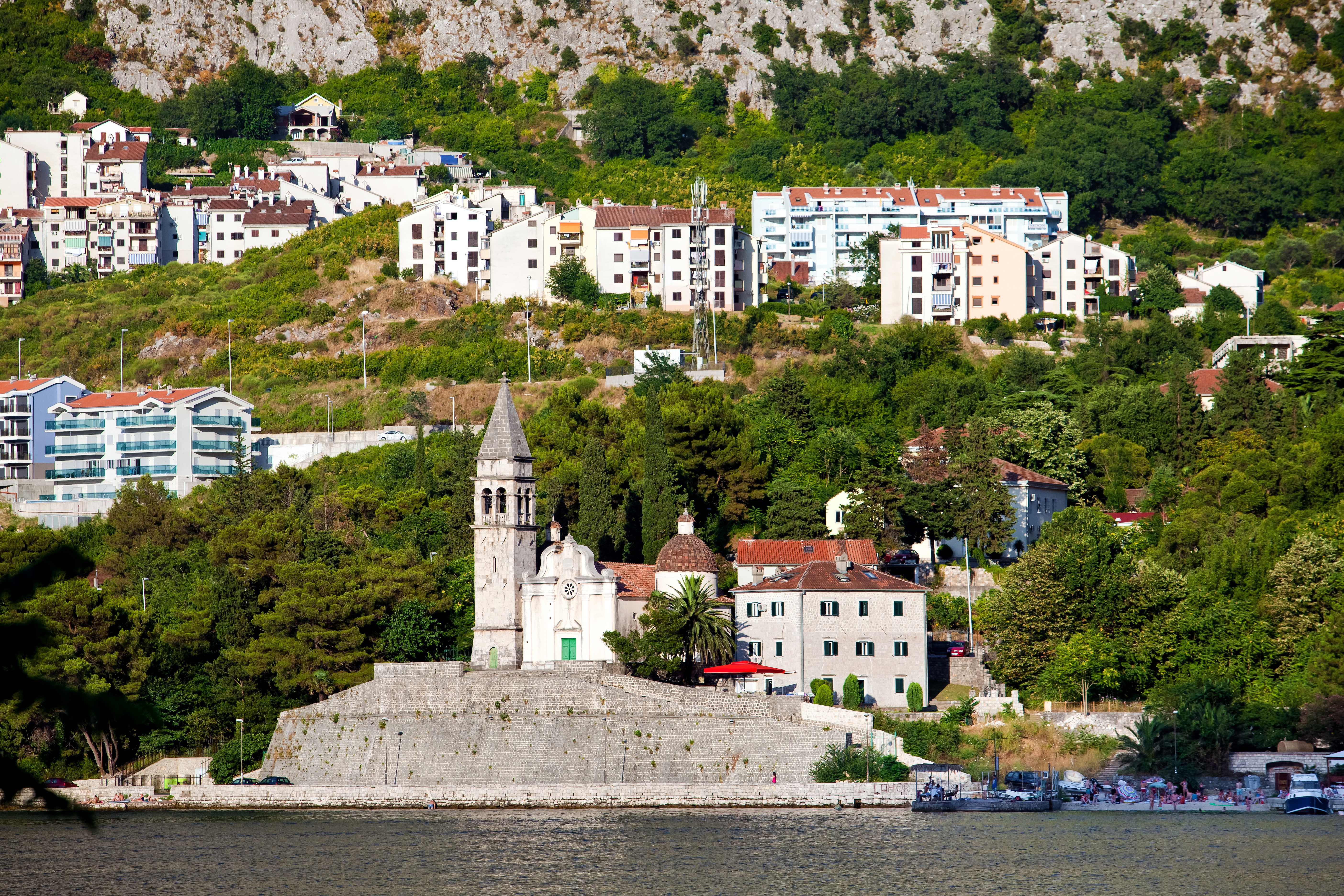 Kotor Montenegro Houses on Hillside HD Wallpaper