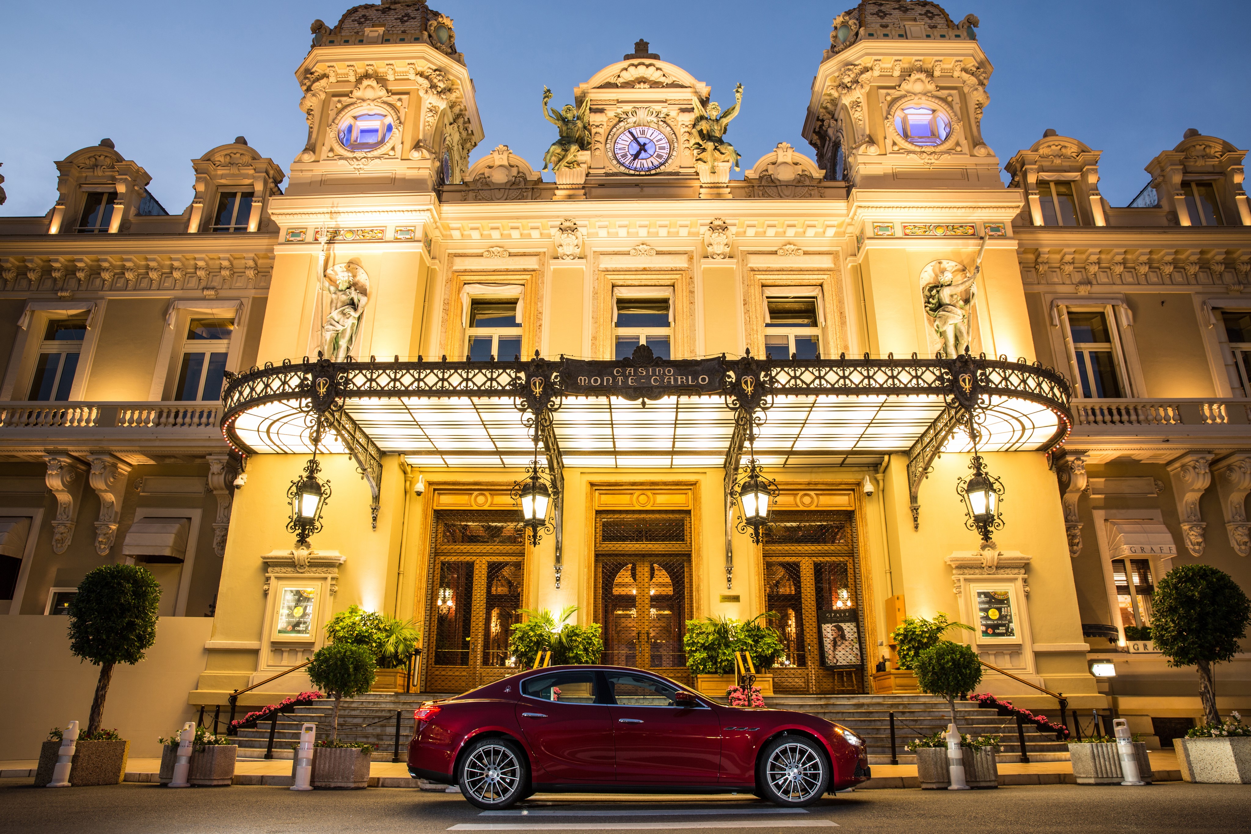 Maserati Ghibli S Q4 at Casino Monte-Carlo HD Wallpaper