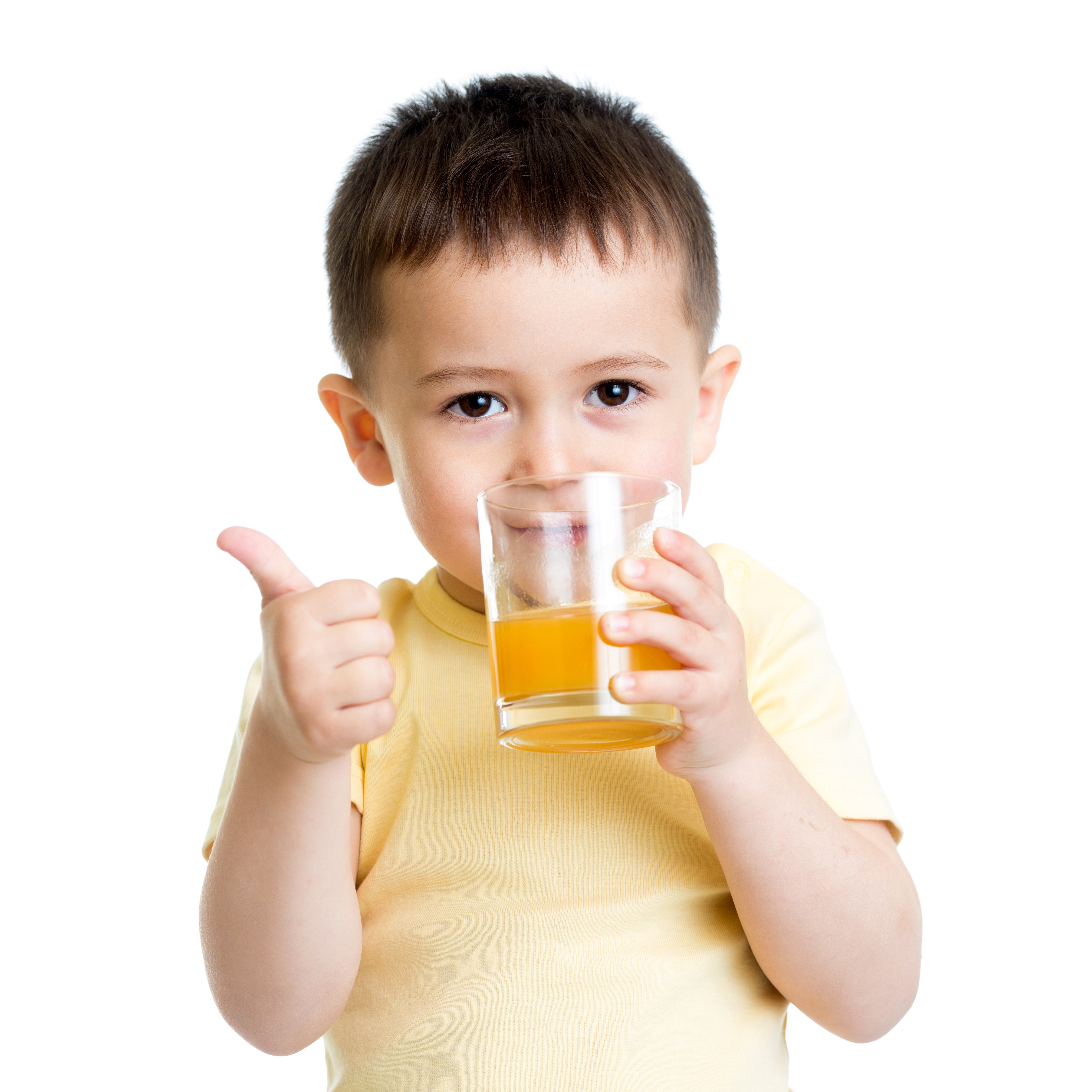 4K Image of Boy Drinking Orange Juice HD Wallpaper