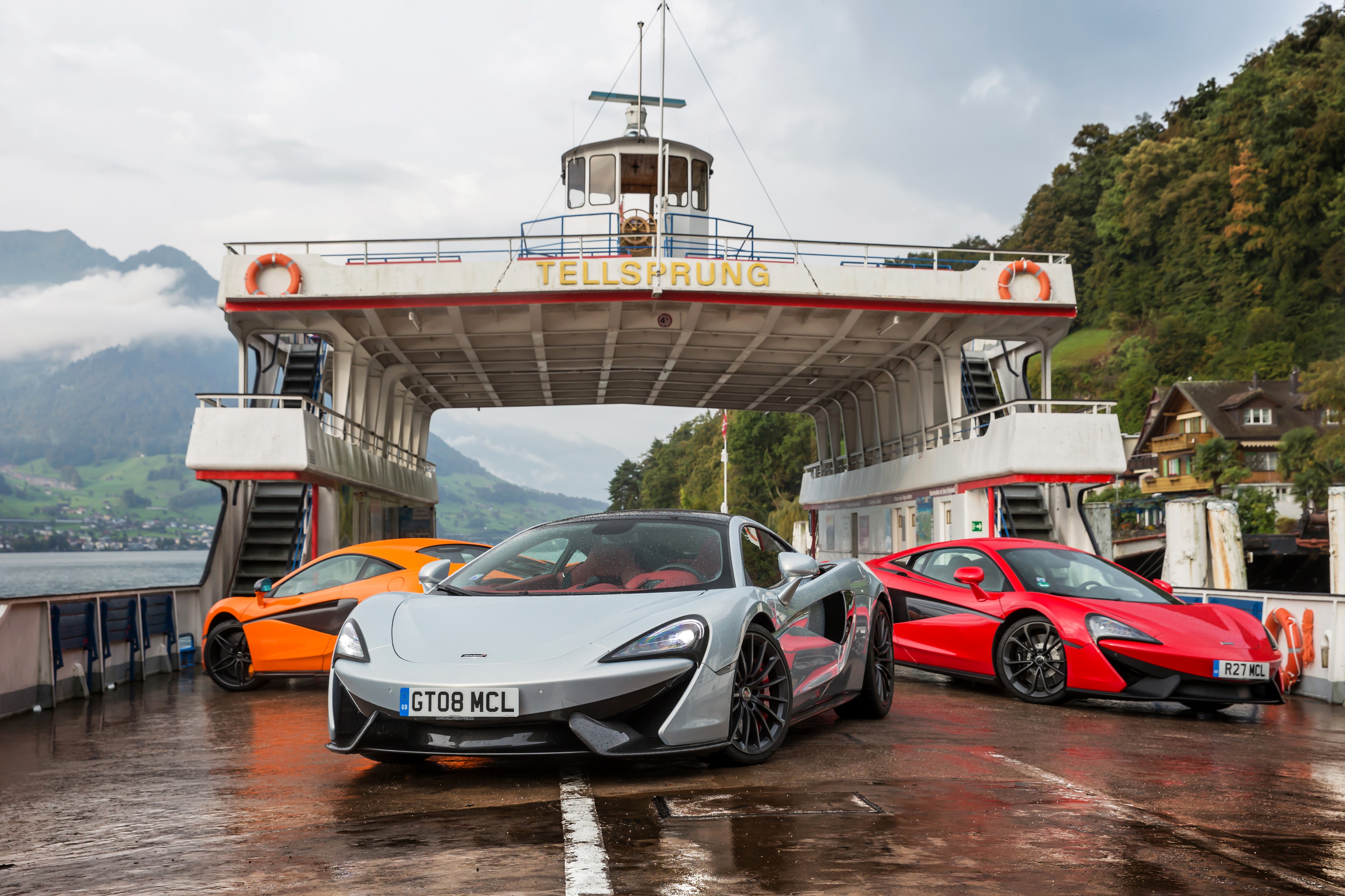 McLaren cars on a ferry HD Wallpaper