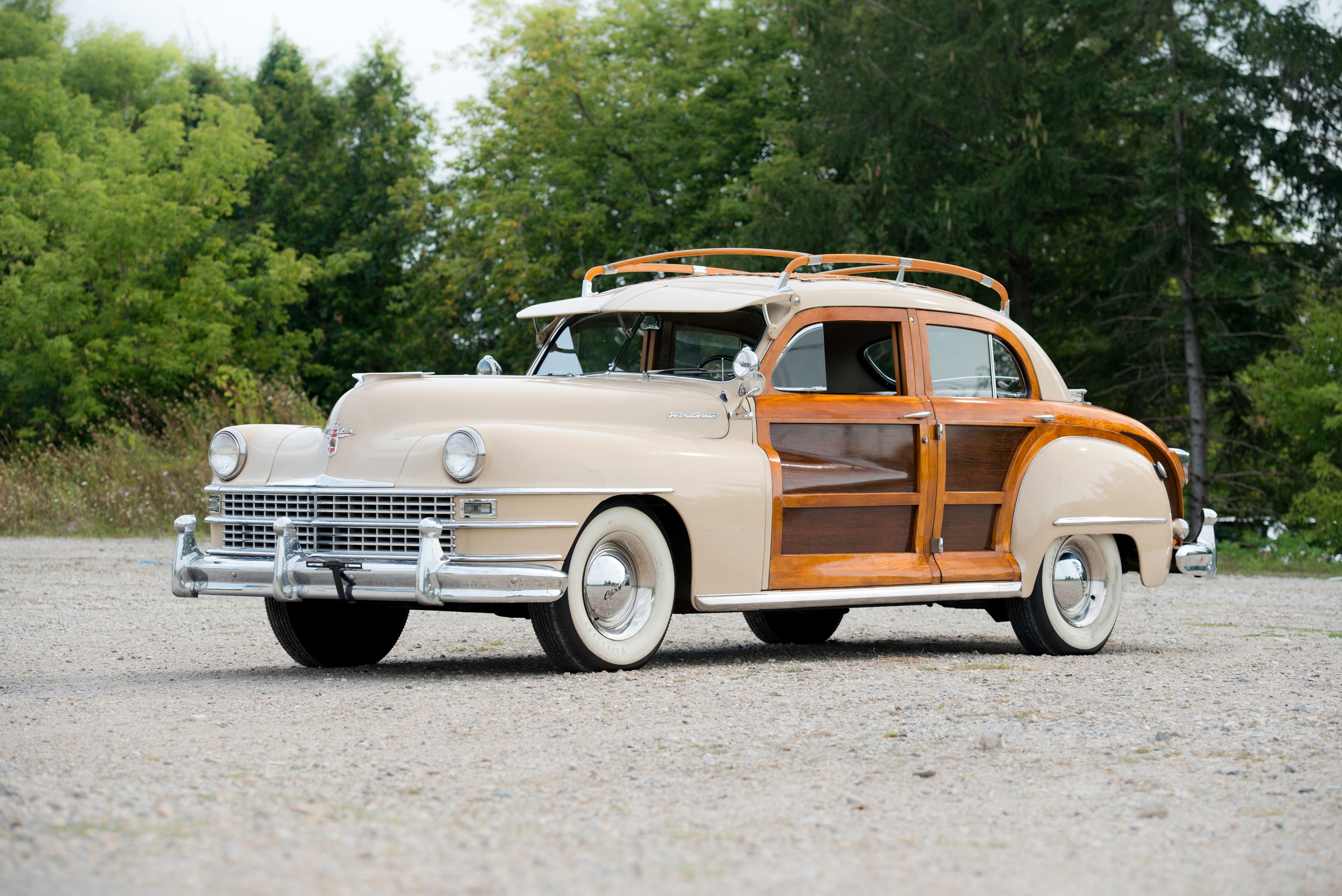 1948 Chrysler Windsor Town woody wagon HD Wallpaper
