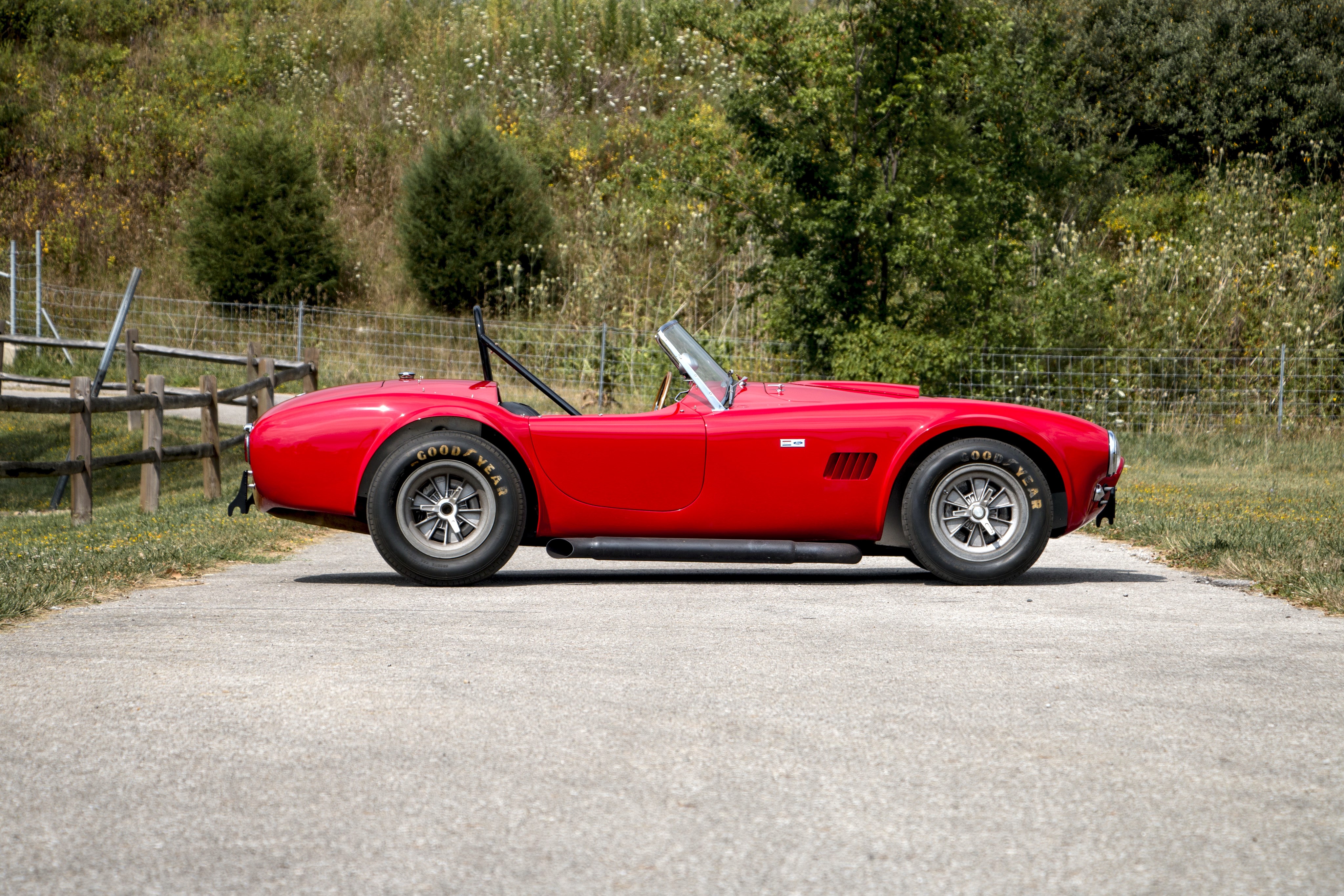 4K 1964 Cobra 289 Shelby Super Cars Red Cabriolet HD Wallpaper