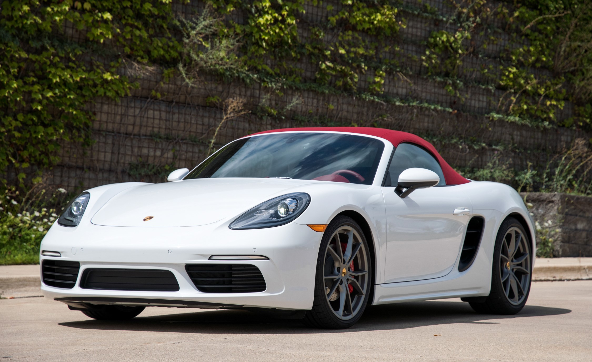 White 2017 Porsche 718 Boxster S Convertible HD Wallpaper