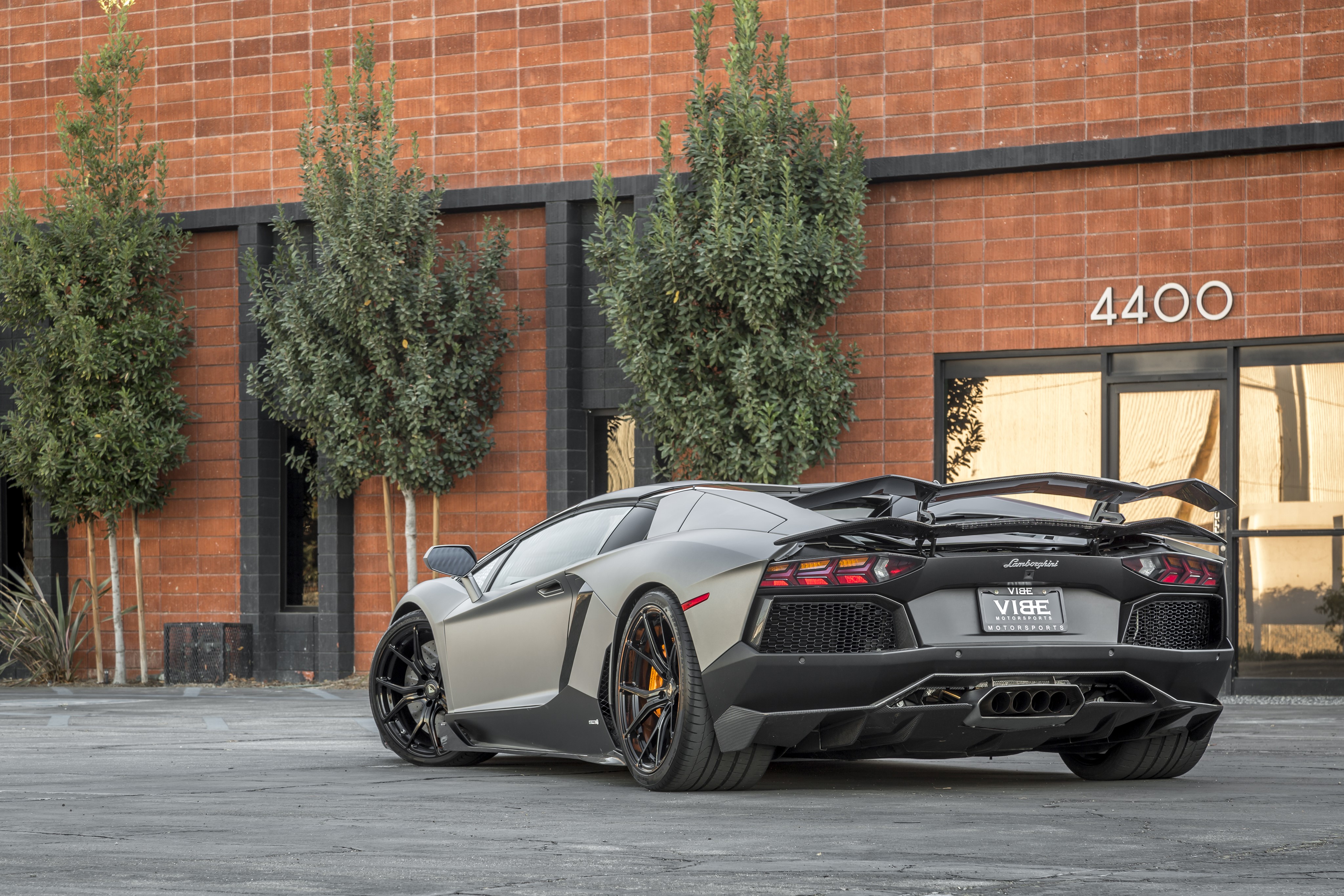 4K 2014-16 Vorsteiner Aventador-V Roadster Zaragoza Lamborghini HD Wallpaper