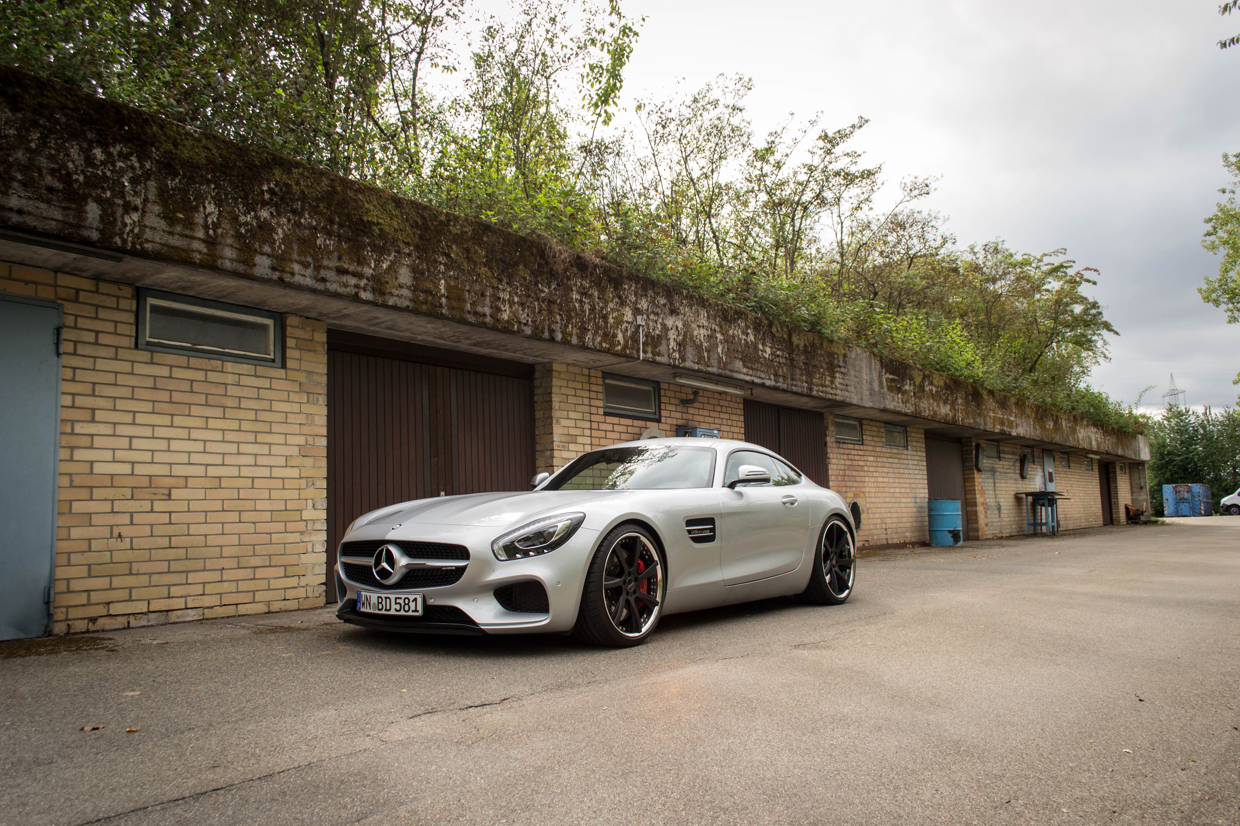 Silver 2015-16 Mercedes-Benz AMG GT S HD Wallpaper